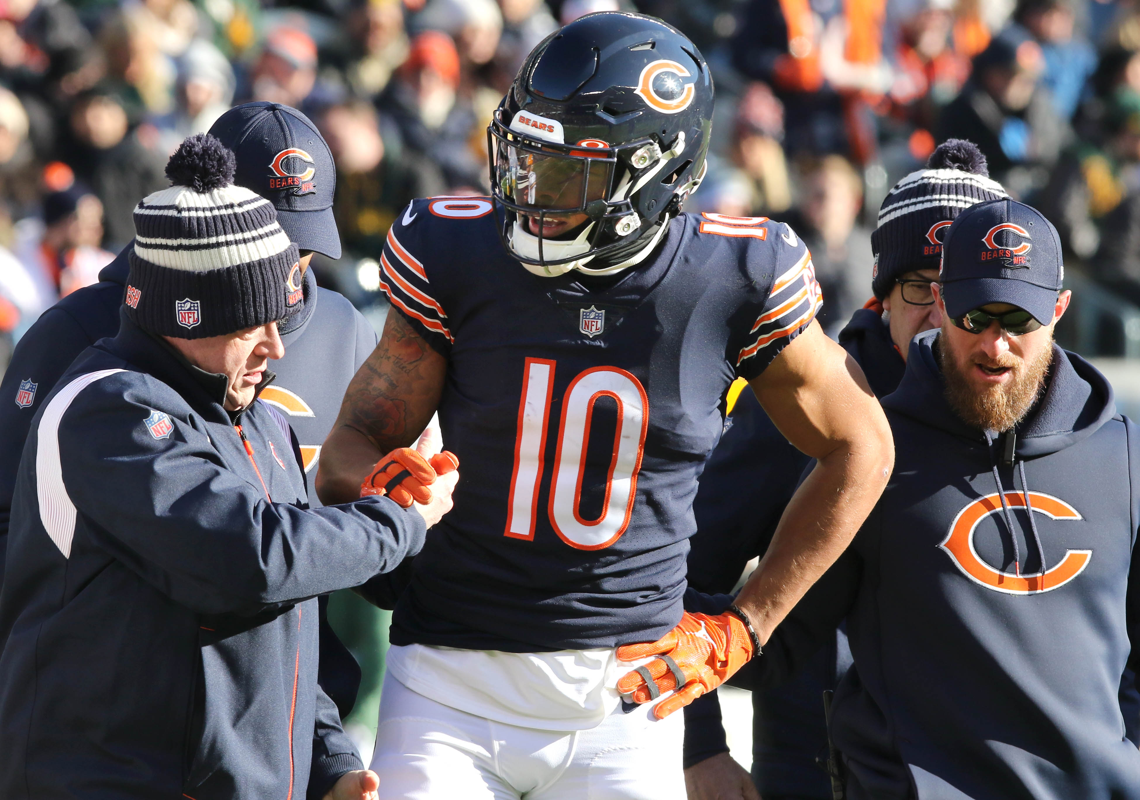 Chicago Bears WR Chase Claypool eyes potential return after missing 2 games  with knee injury – Shaw Local