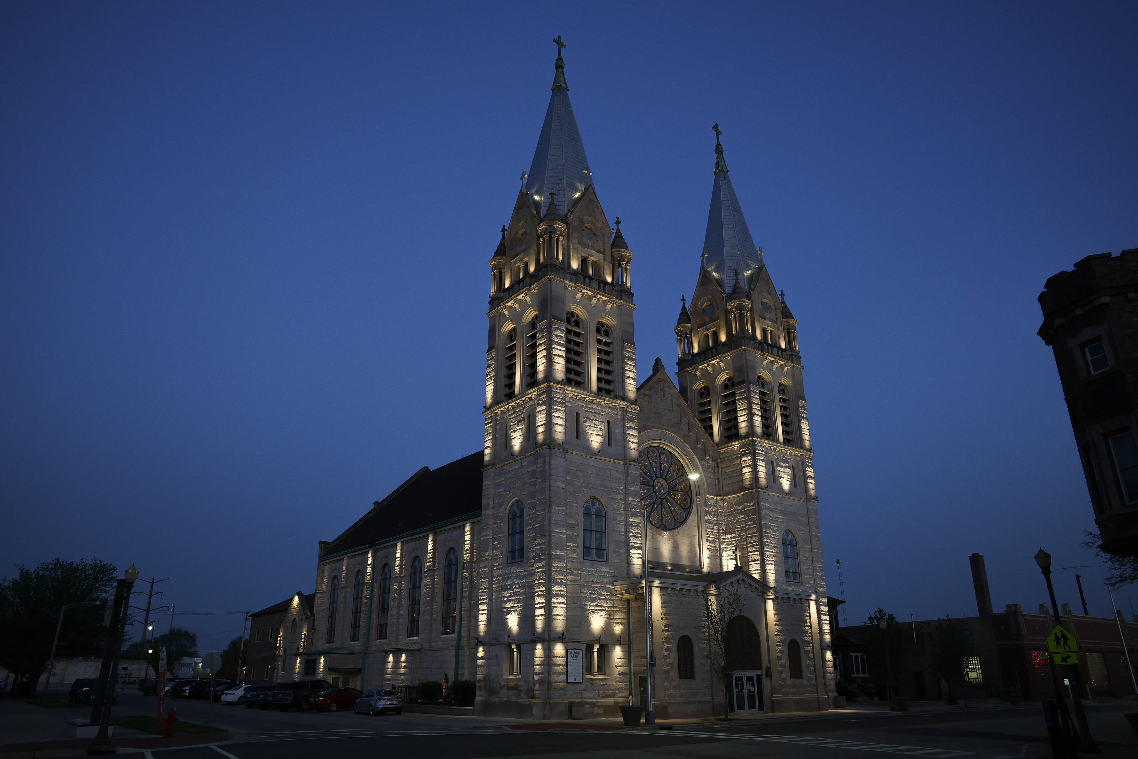 It's breathtaking' - Joliet's St. Joseph Church lighting up