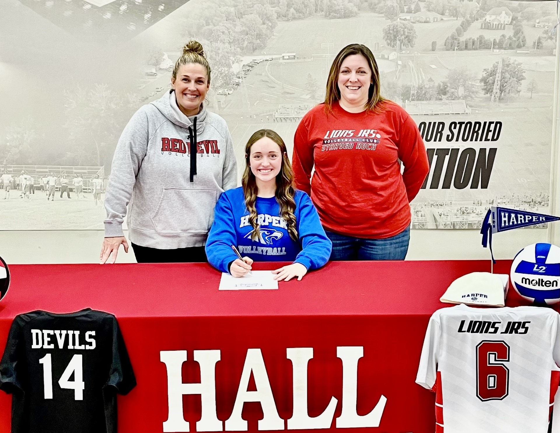 Volleyball: Hall's Taylor Coutts signs with Harper College – Shaw Local