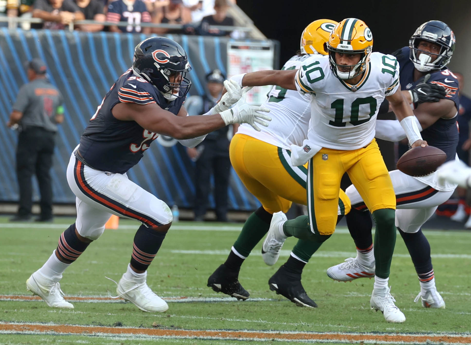 Bears-Packers Line of Scrimmage Mural