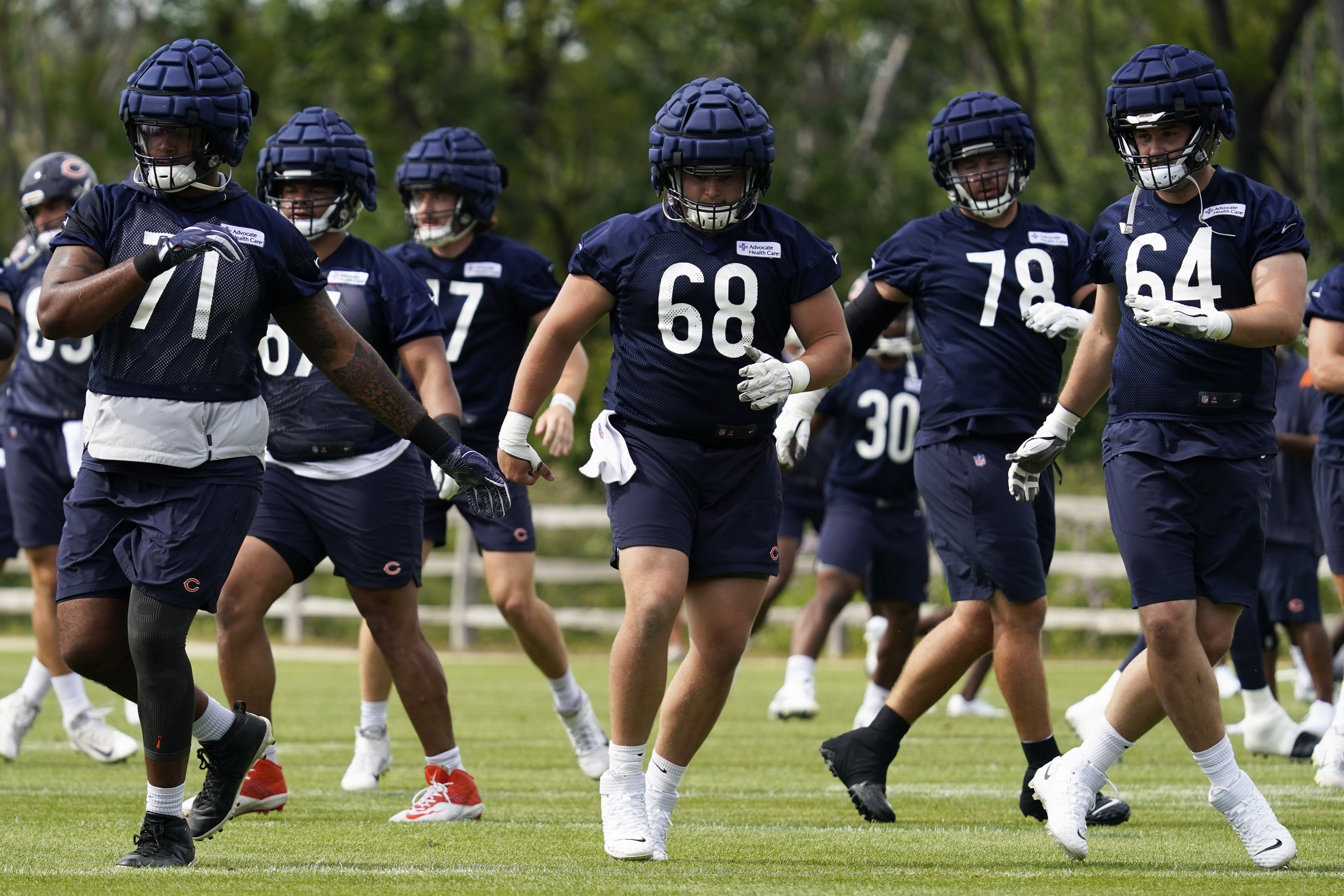 Doug Kramer gets first-team reps at Chicago Bears training camp