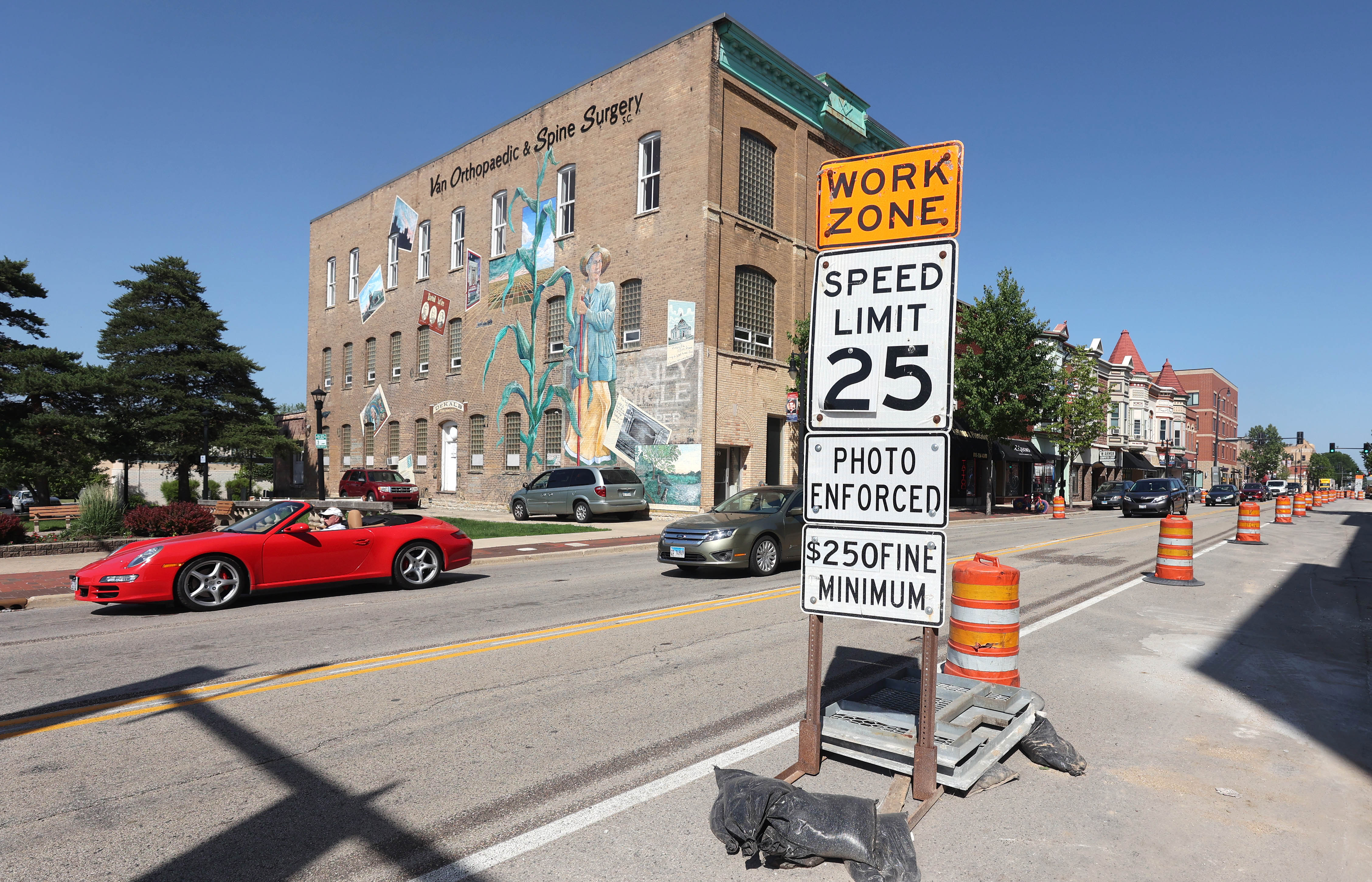 $1.8M Lincoln Highway reconfiguration underway in downtown DeKalb – Shaw  Local