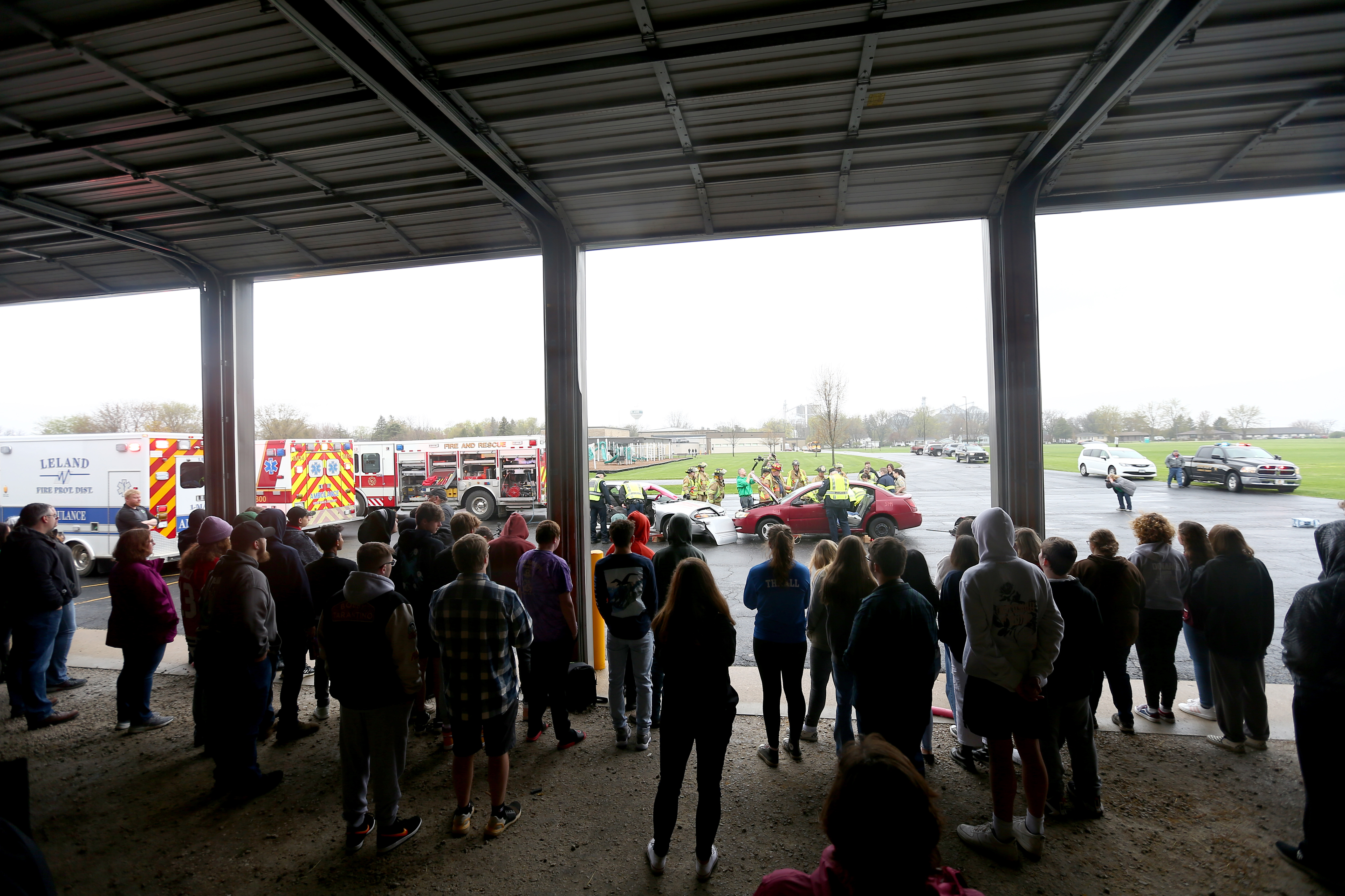 Leland High School hosts mock prom disaster drill to hit home safety lesson  – Shaw Local