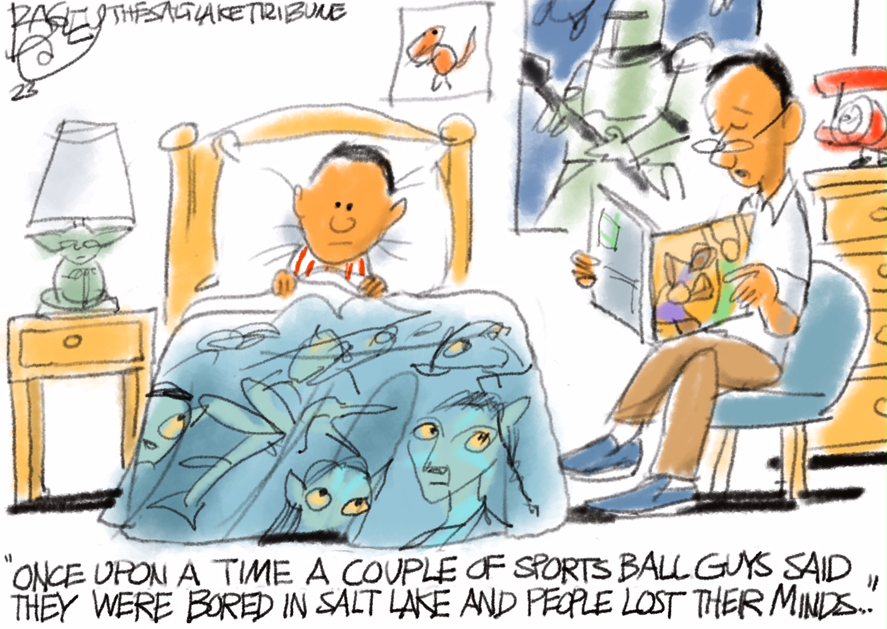 Bagley Cartoon: Bored Straight - The Salt Lake Tribune