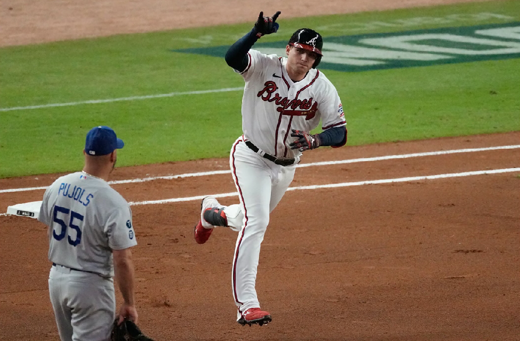 Braves' Austin Riley stuns Dodgers with walk-off single in NLCS Game 1