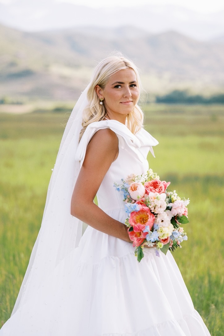 white satin bridesmaid dresses Kennedy Blue Rowen main image 1