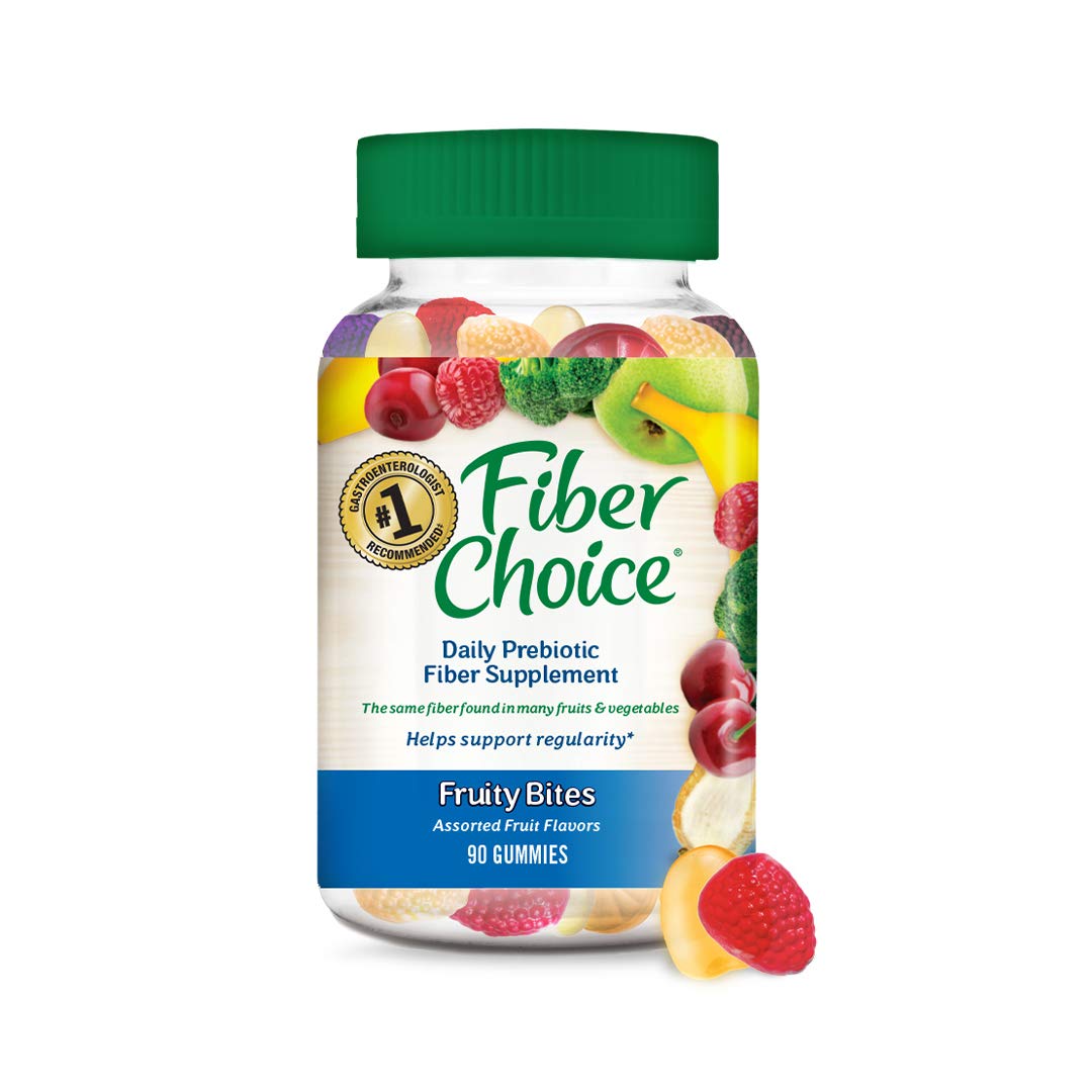 Fiber Choice Prebiotic Fiber, Sugar-Free, Chewable Tablets, Assorted Fruit, Laxatives