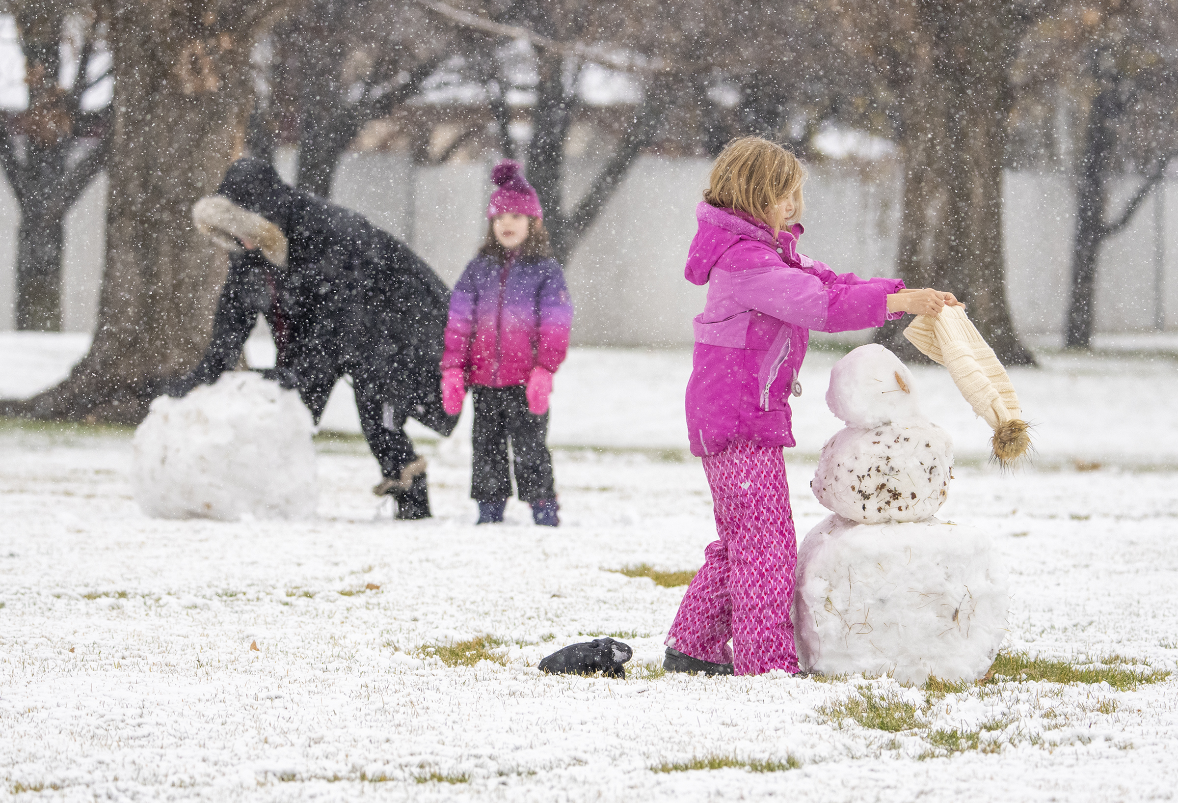 Winter Storm Arrives In Utah Bringing Snow To Salt Lake City