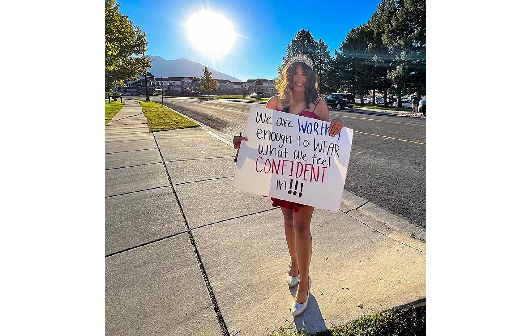 Two School Girls And Teacher - Utah teacher accuses students of forming a 'mob' when they protested  homecoming dress code