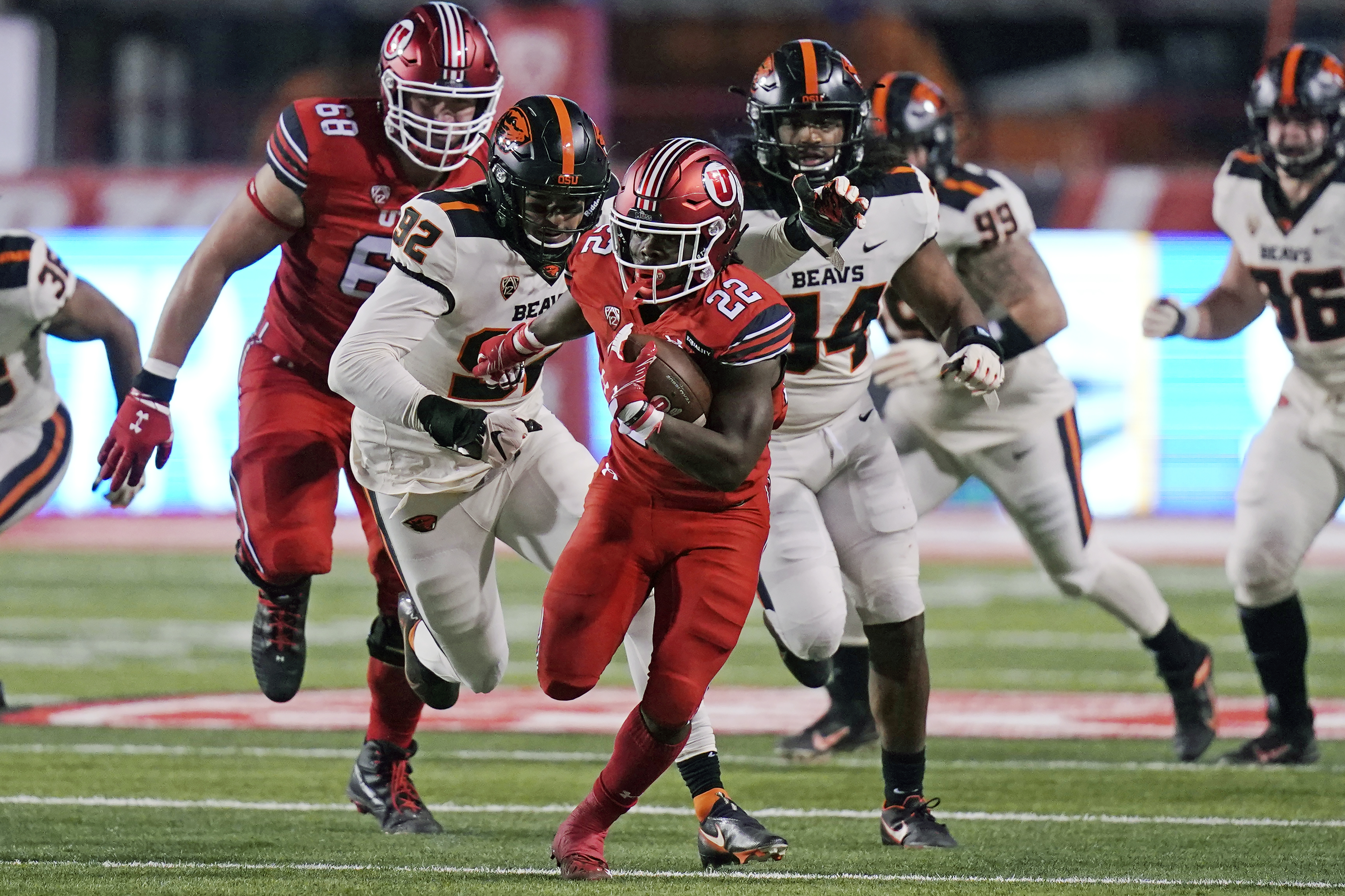 Utah football player Ty Jordan, Pac-12 offensive freshman of the