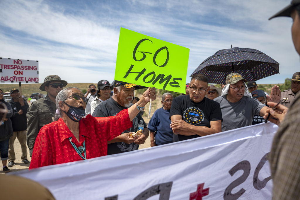 Protest derails planned celebration of 20 year ban on oil drilling