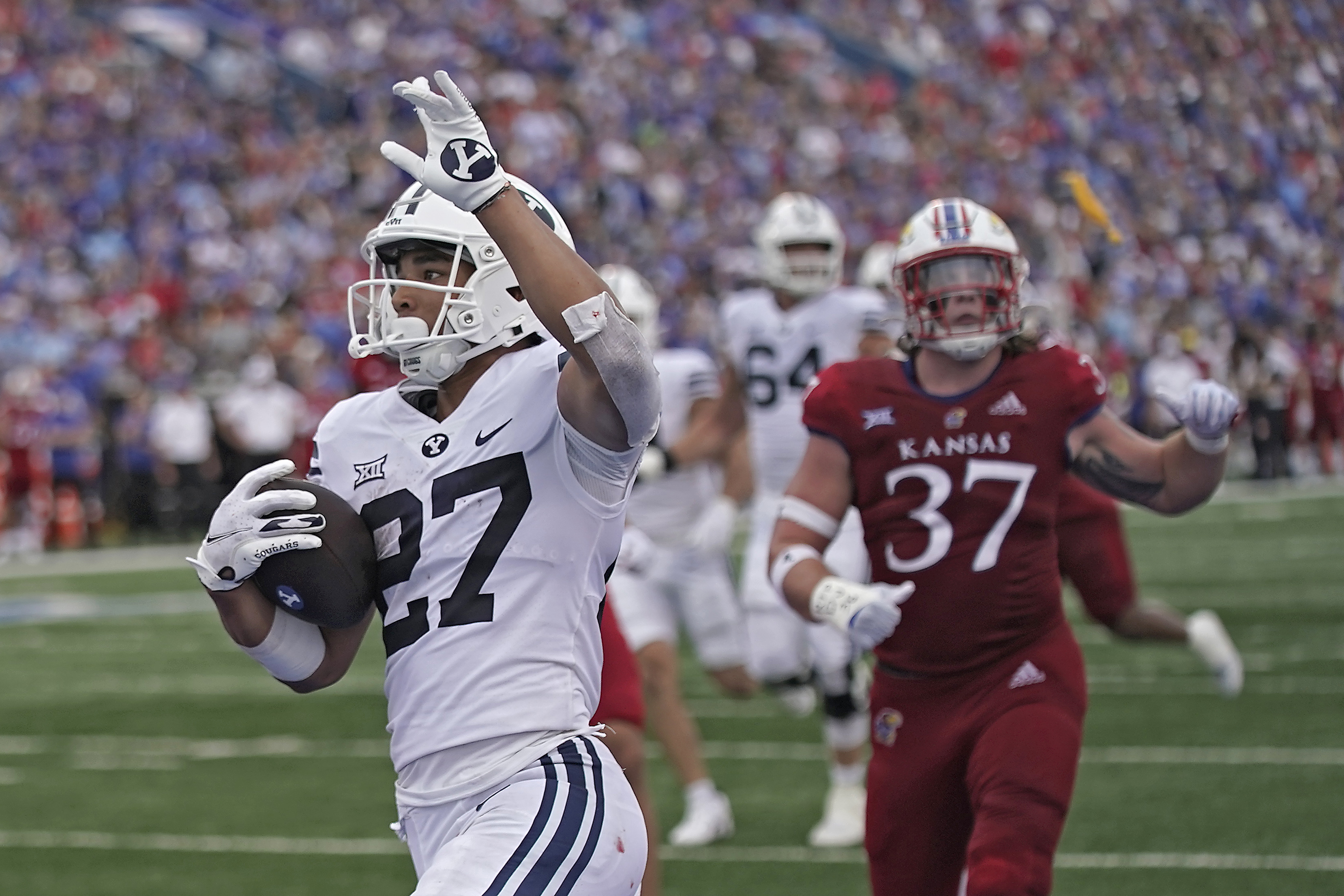 Tyler Allgeier is the Cougars' top rusher, but he almost left BYU after the  2019 season