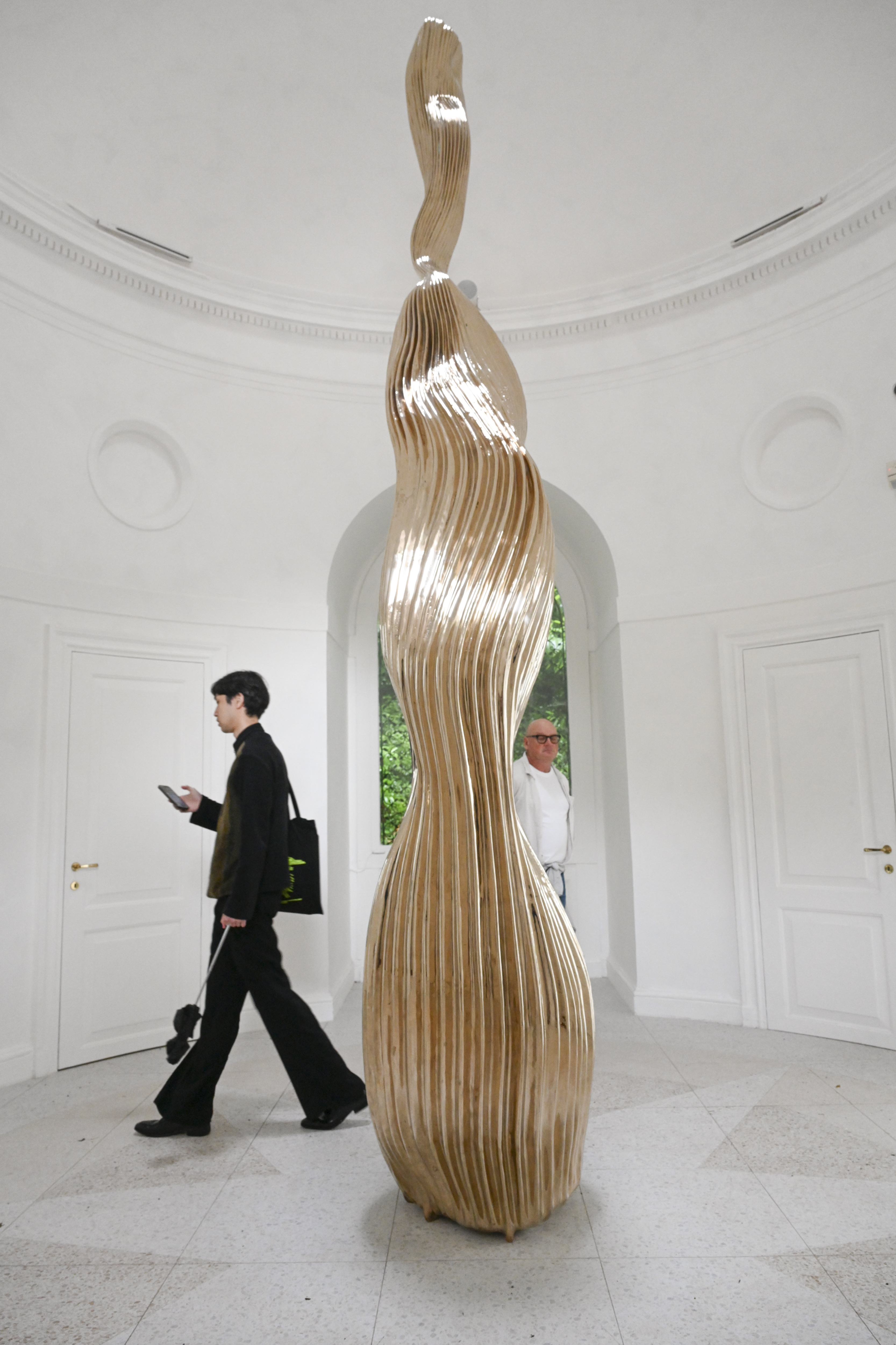 A Utah-born sculptor is at the center of controversy at Venice