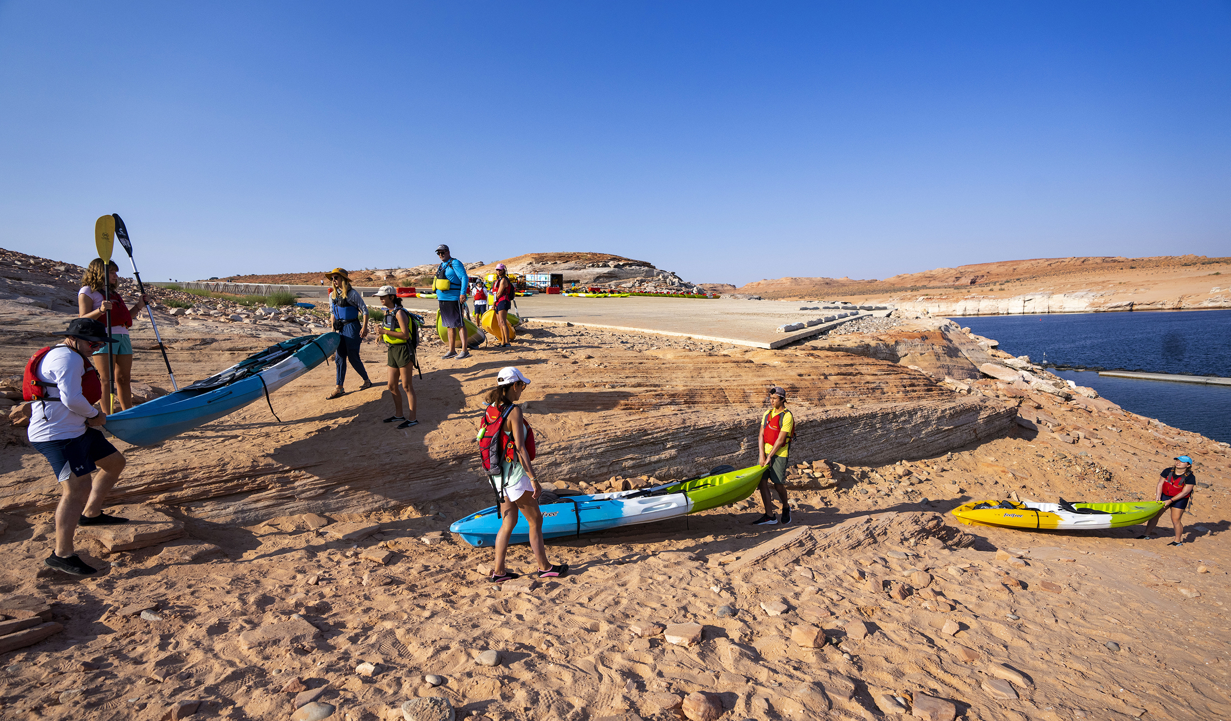 National Park Service Struggles To Keep Boat Ramps Open As Lake Powell Hits Historic Low