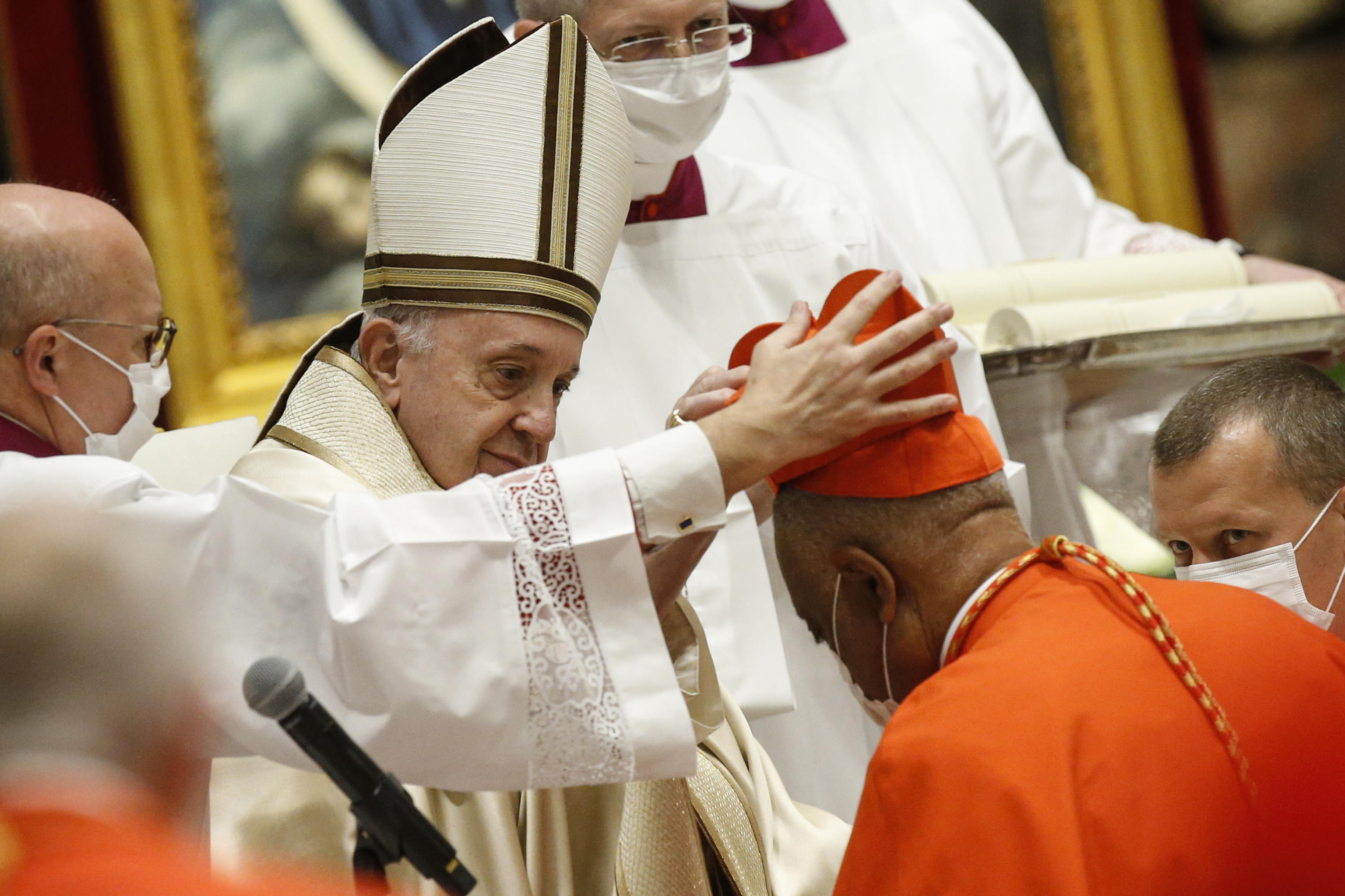 Pope Francis, with new cardinals, warns Catholic Church against mediocrity