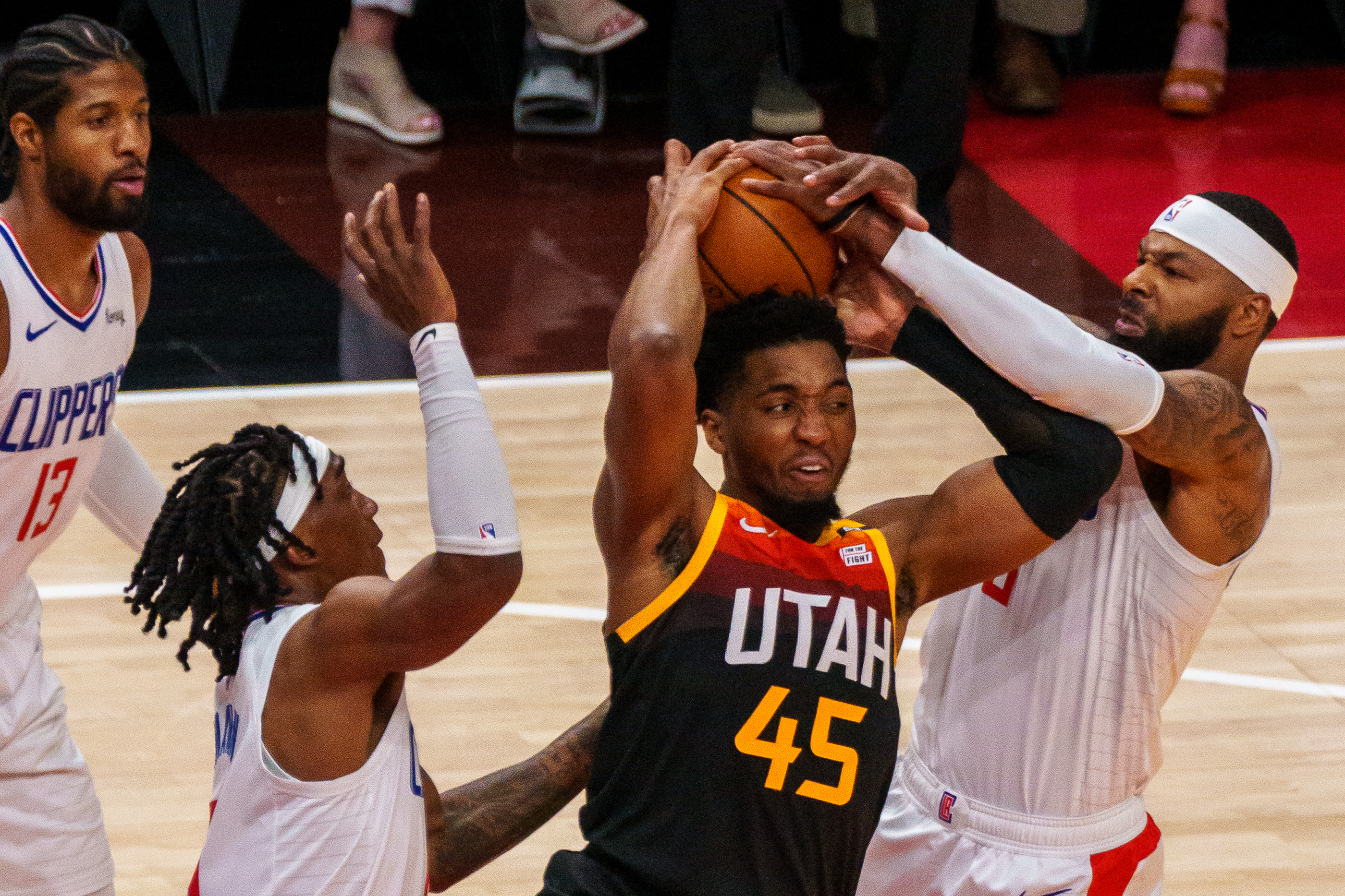 Jazz Torch Net From Three To Start Game Against Clippers