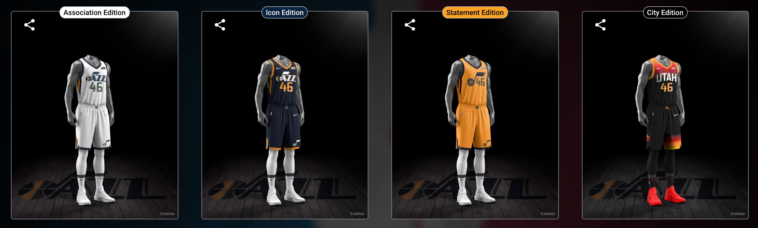 My idea for a jazz rebrand. I tried to incorporate the old purple mountains  in a new modern way as well as keep the sunset red rocks design of the city  jerseys.