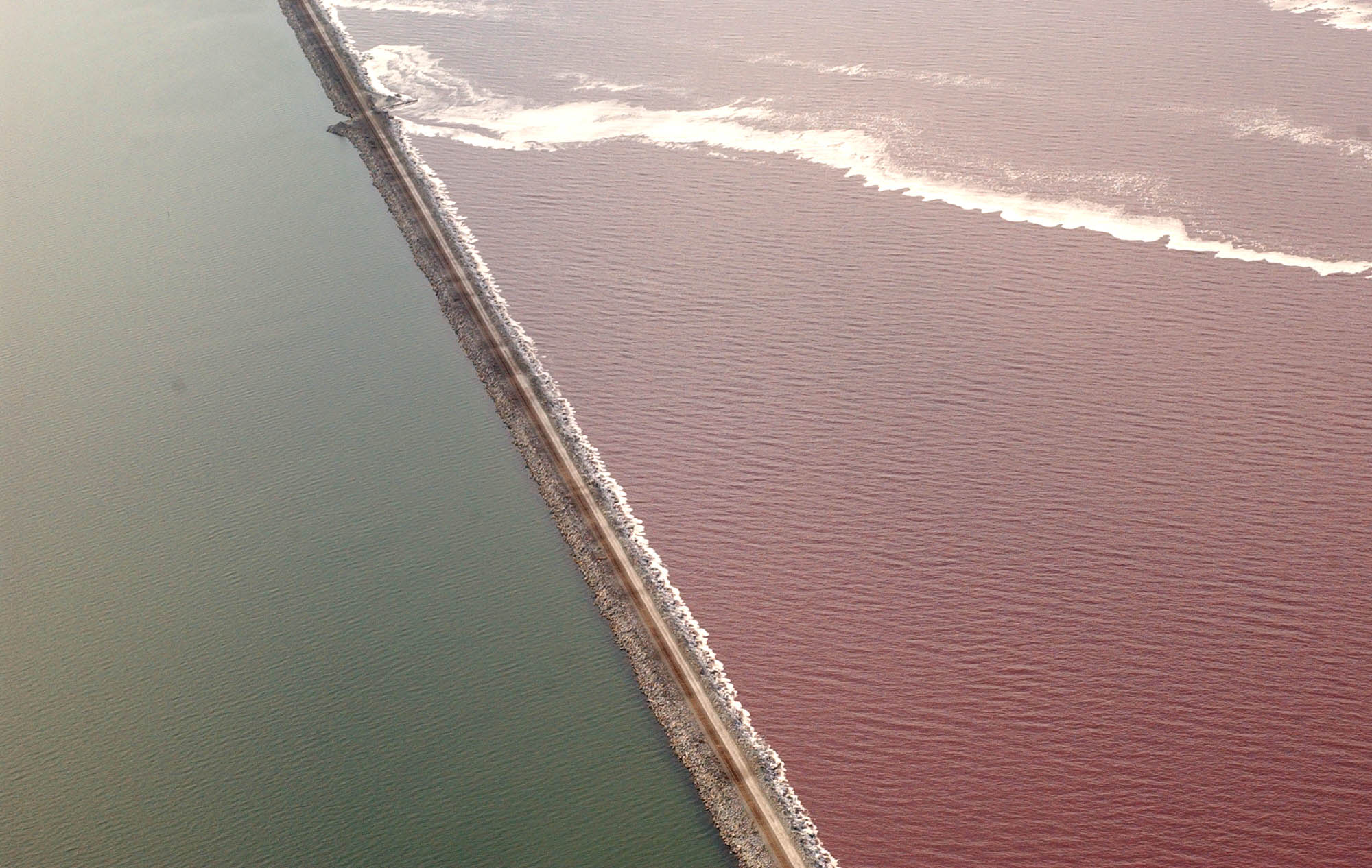 Where to find the Pink Water at The Great Salt Lake