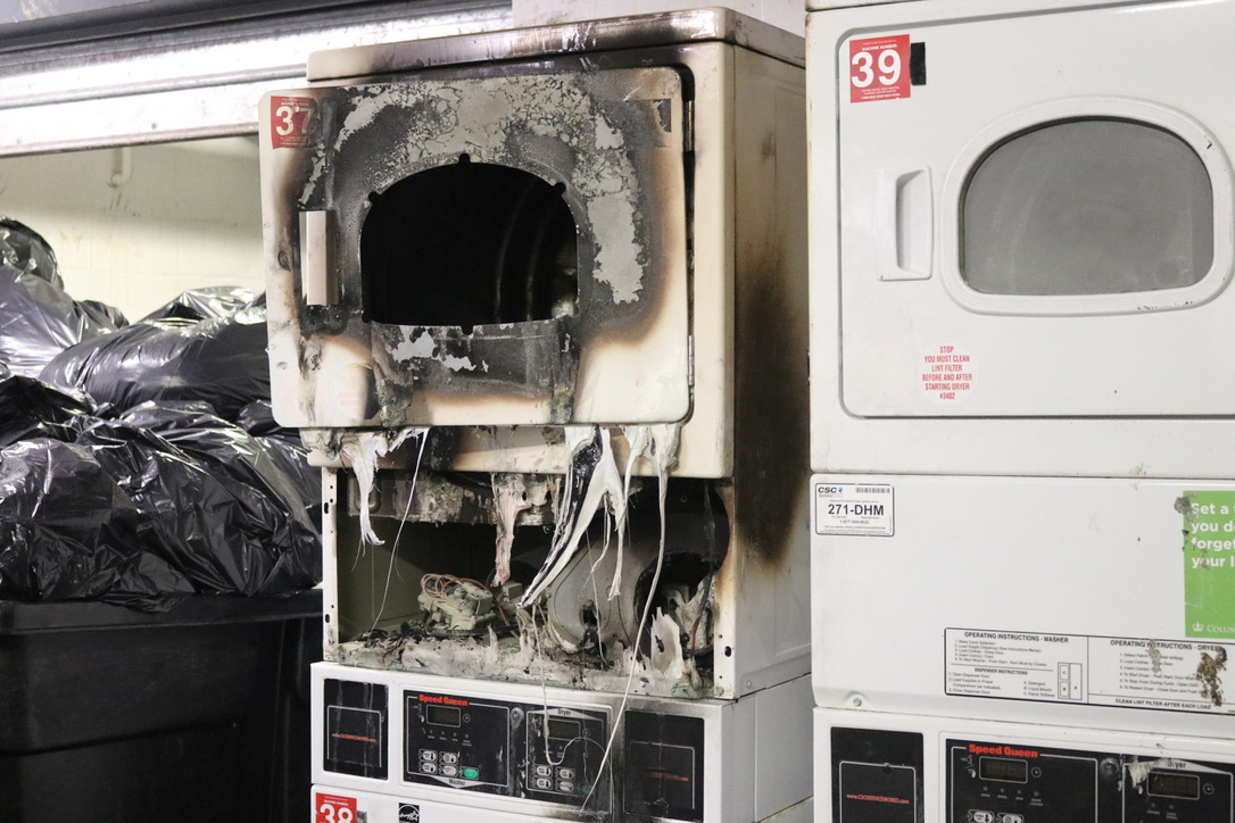 East Campus laundry room fire causes minimal damage