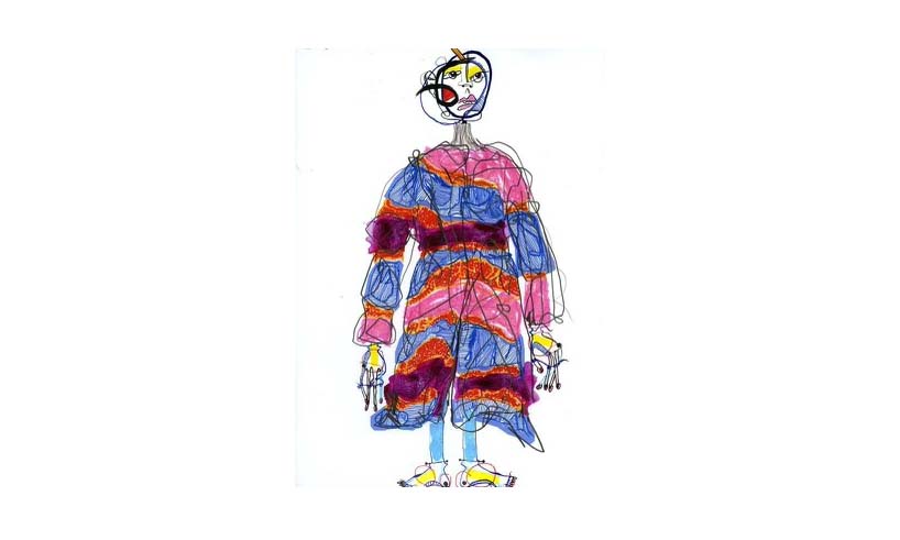 Janice Zhai, CC '25, creates fashion from plastic bag experiments