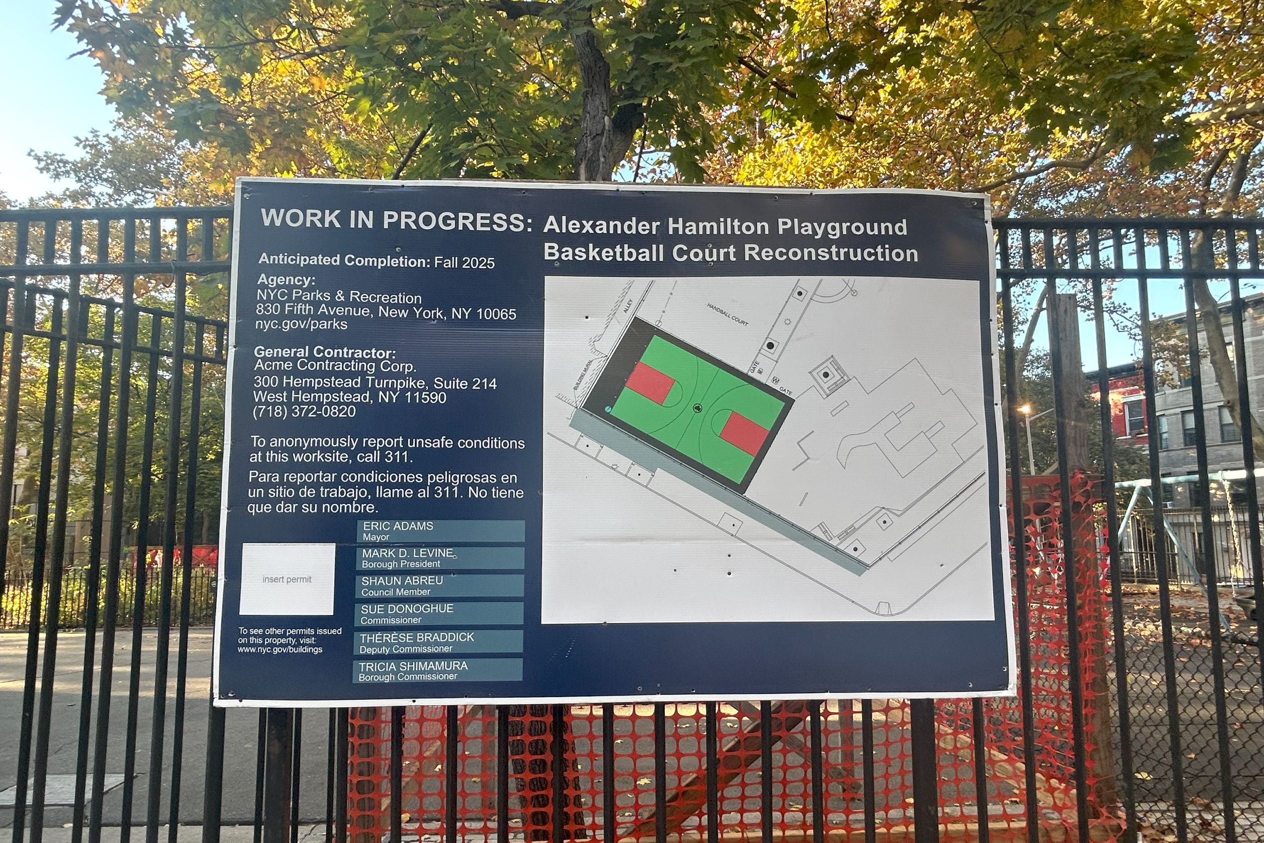 Alexander hamilton playground sale