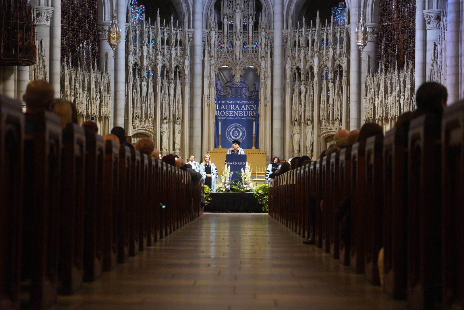Rosenbury inaugurated as ninth Barnard president against backdrop of ...