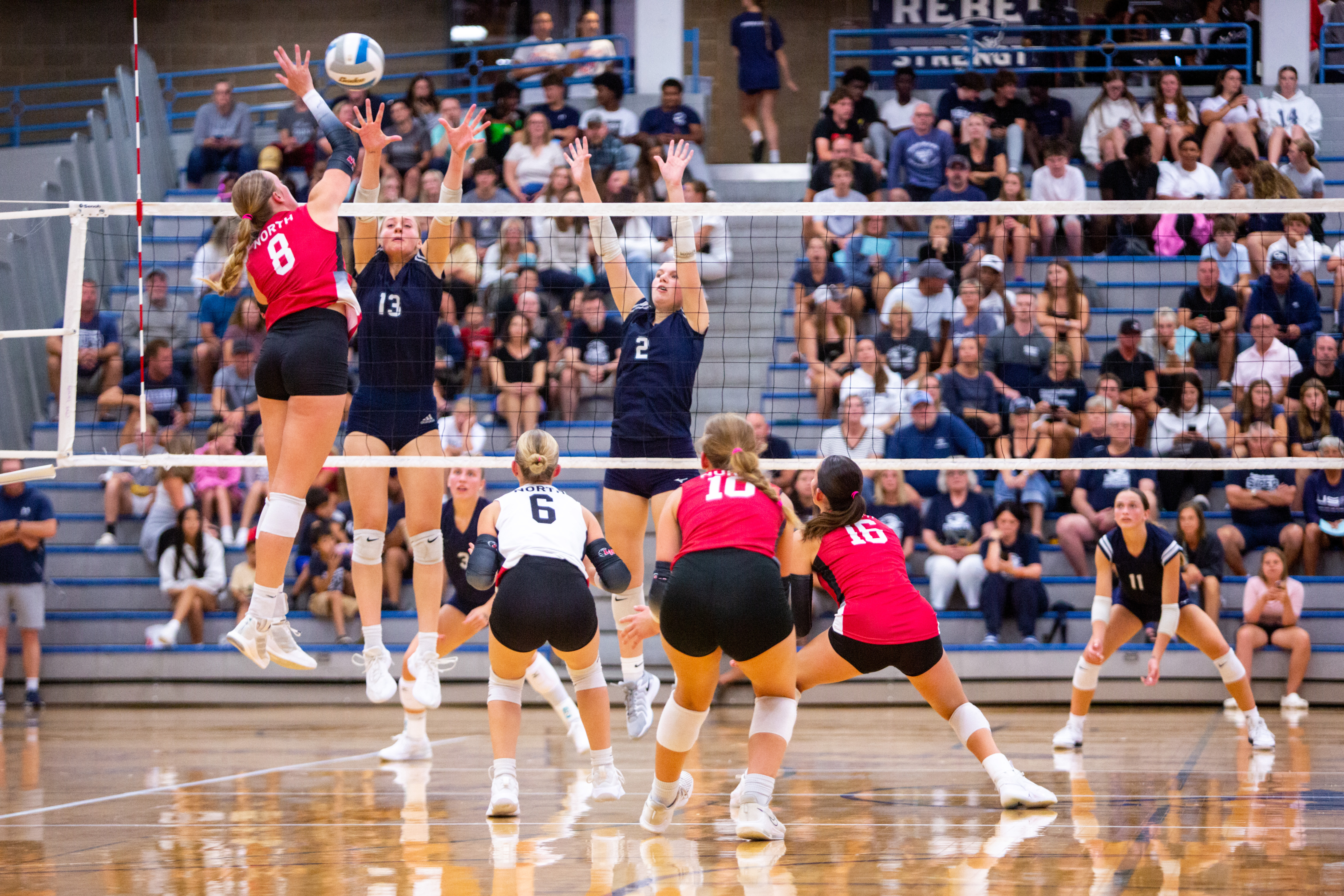 High school girls volleyball season opens with No. 2 Lakeville North toppling No. 1 Champlin Park