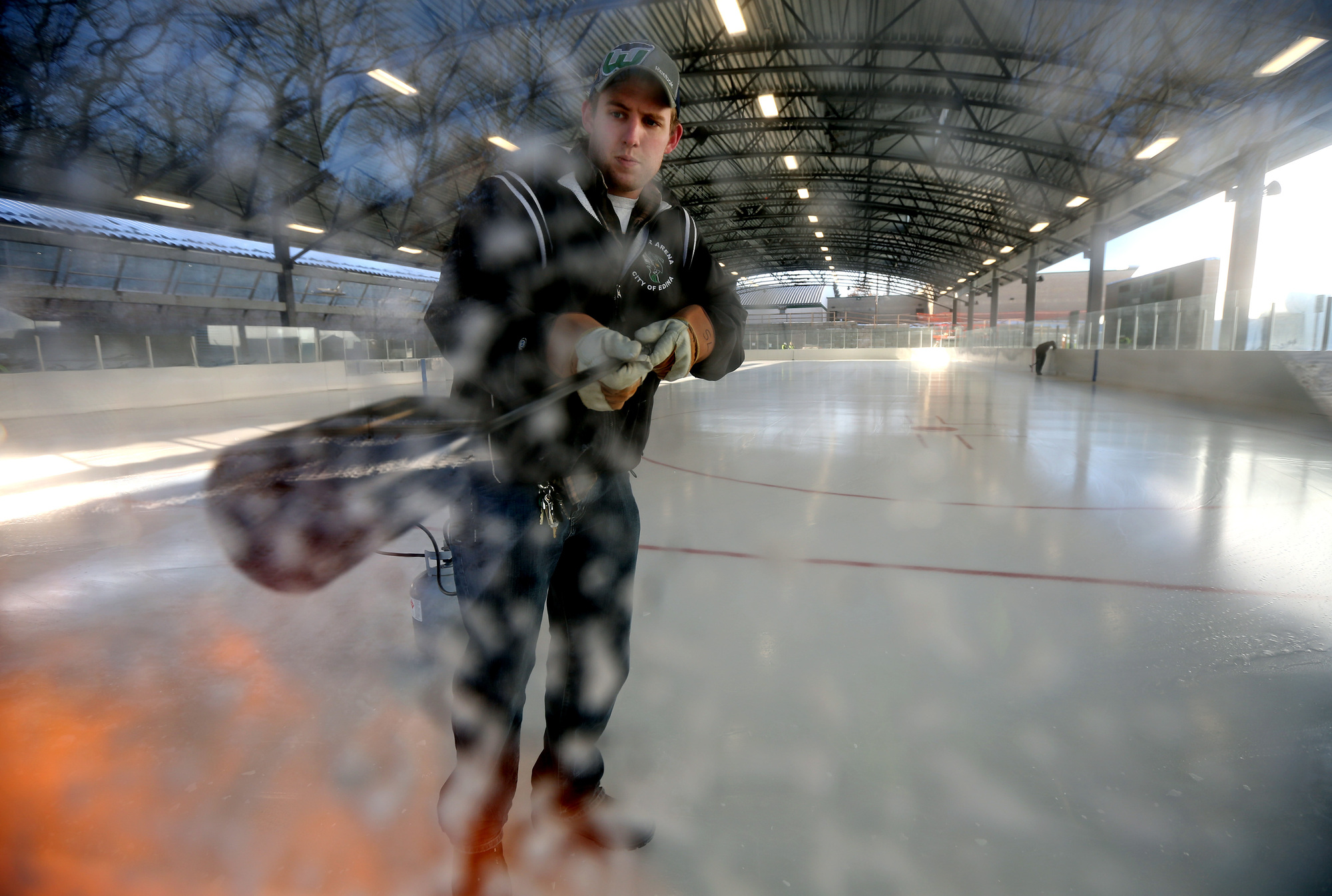 Edina opens new 'Backyard' rink, inflatable sports dome