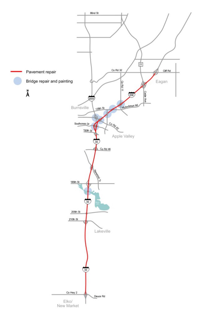 Major road work will disrupt traffic on I-35E, 35 in south metro this ...