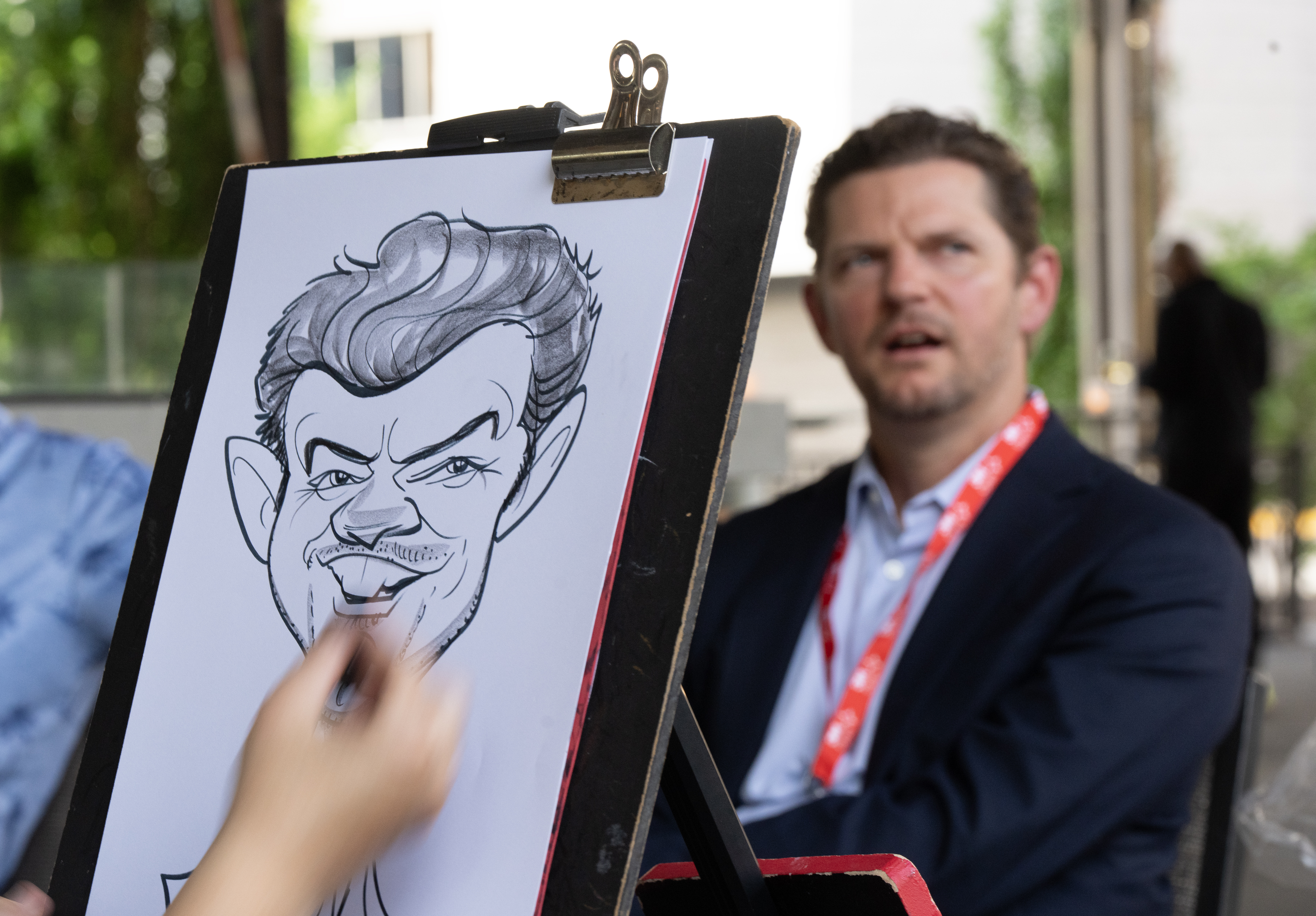 Minneapolis caricature artist Robin Schwartzman draws it all