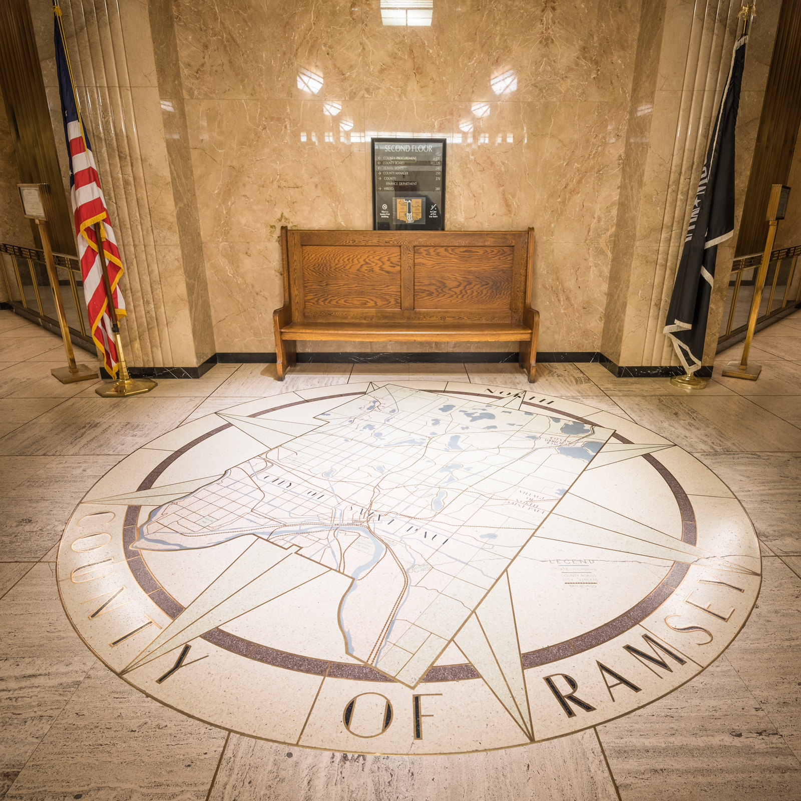 How did Ramsey County property values change last year?