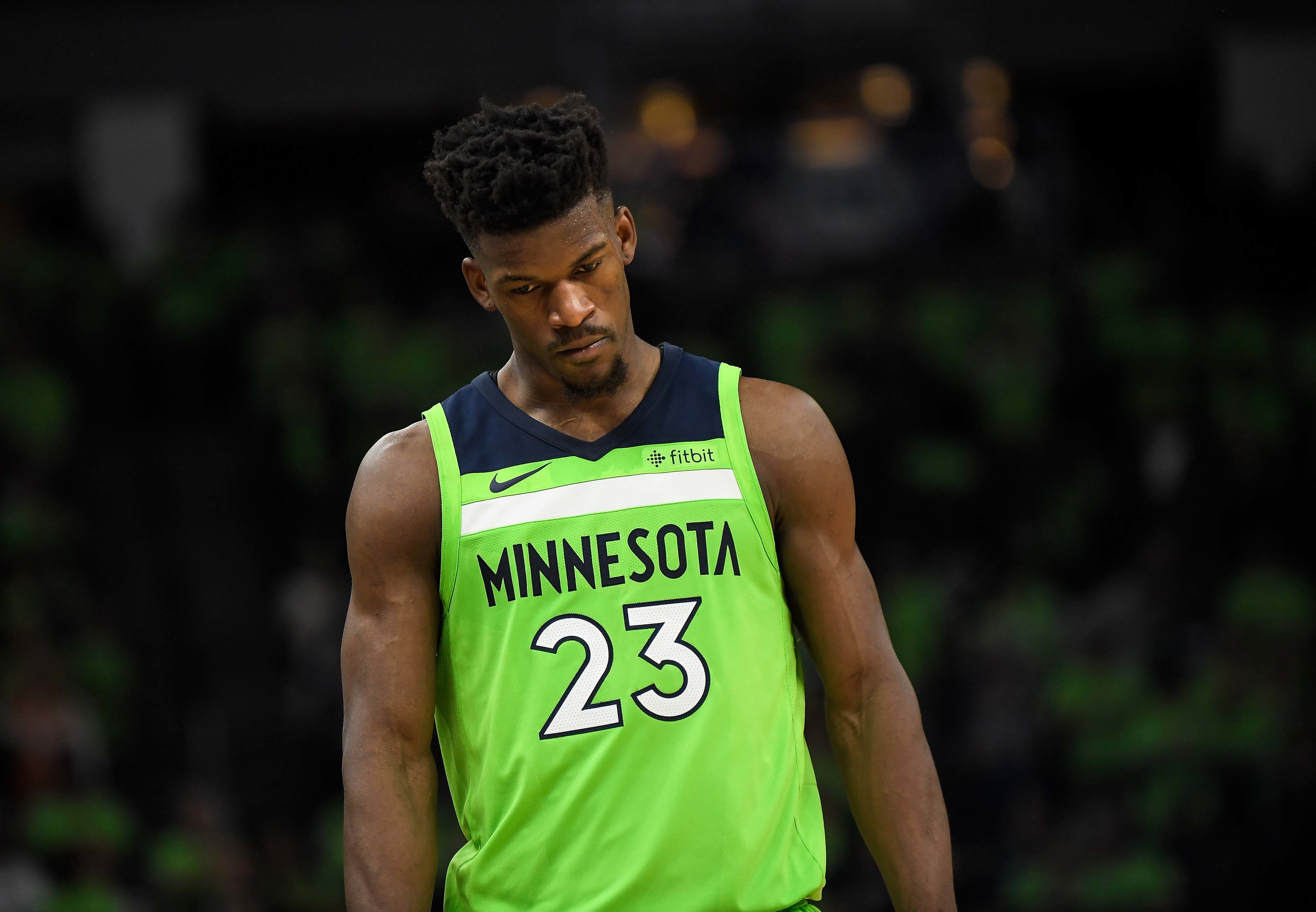 Jimmy butler green jersey hotsell