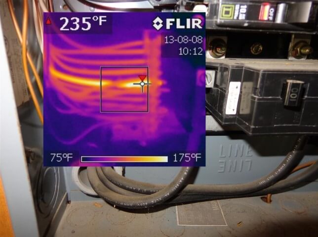 How to use an infrared camera to find overloaded circuits