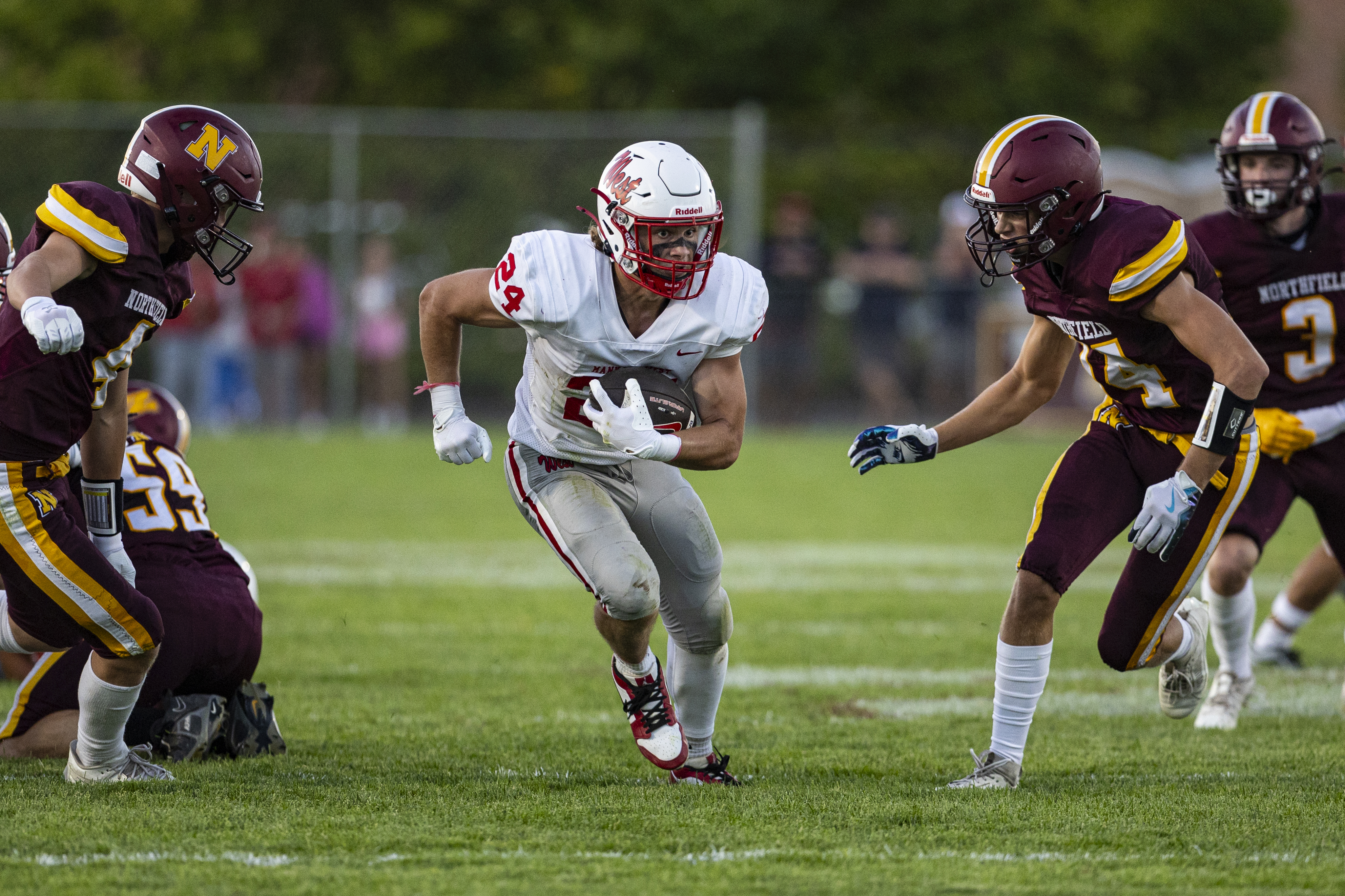 Mankato West, scoring in bursts, powers past Northfield in high school football