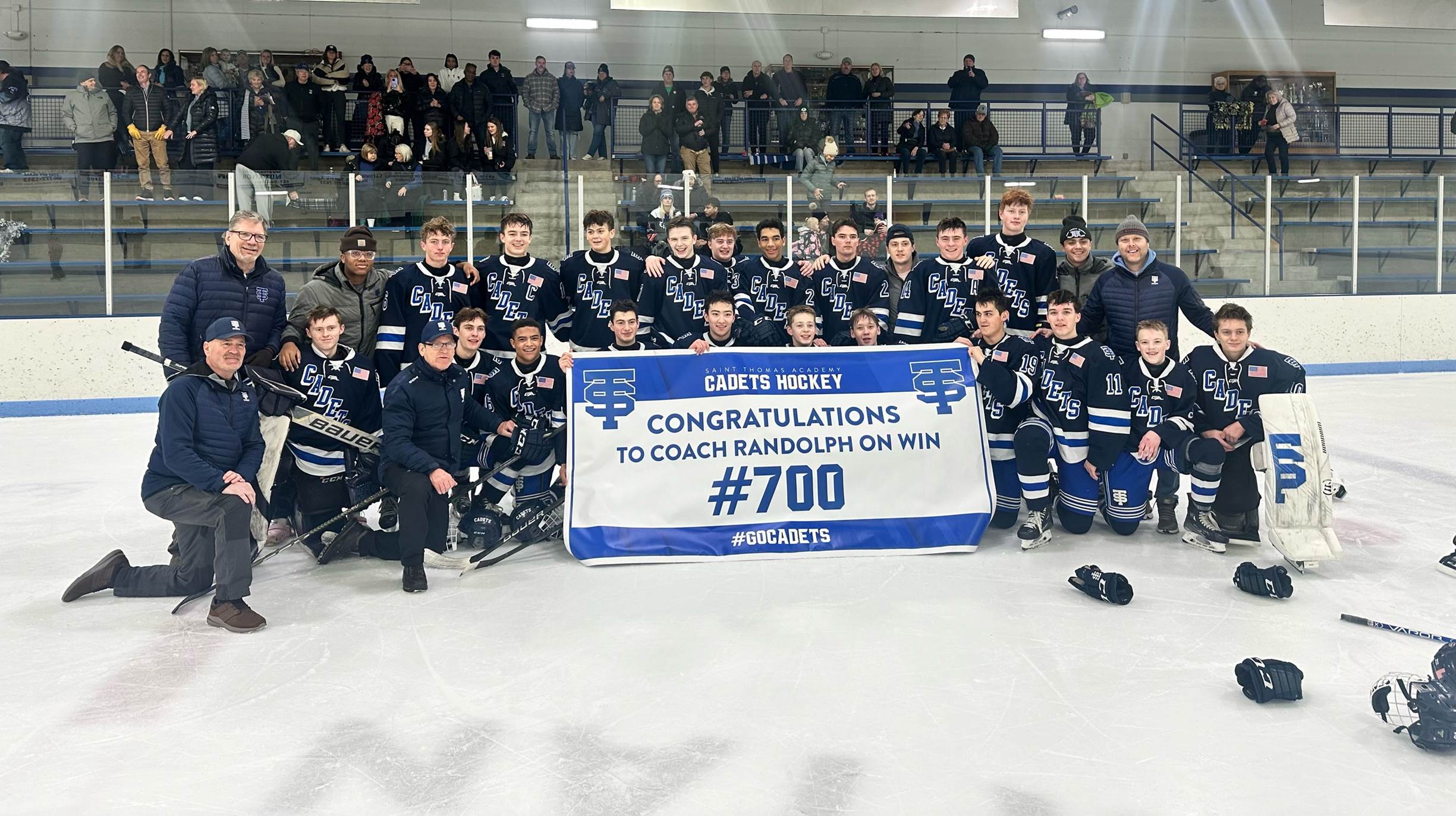 St. Thomas Academy Boys Hockey Coach Mike Randolph Reaches 700 Career ...