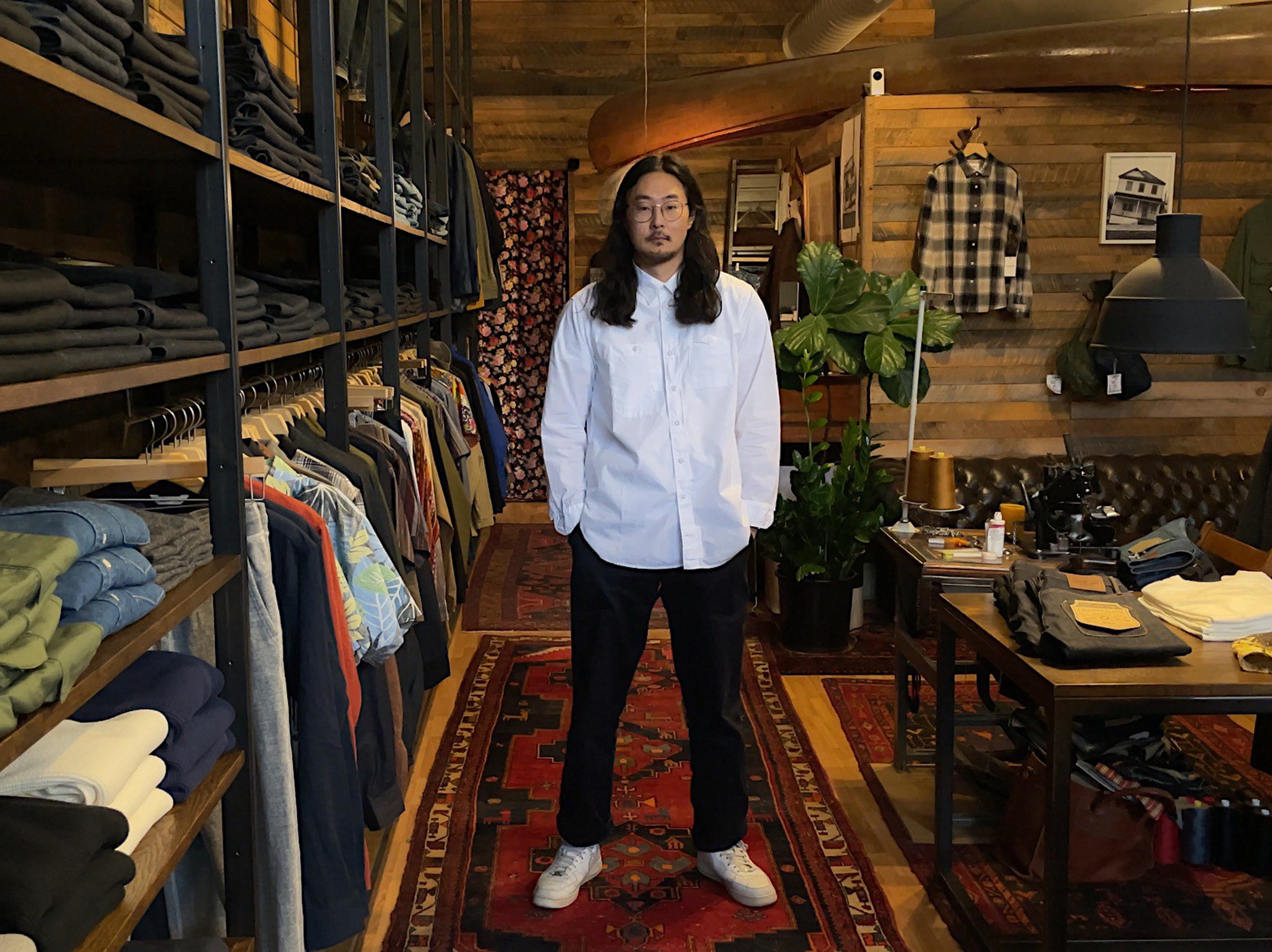 ◆PAULS BOUTIQUE◆ WRINKY BLACK 5007883457 St. Paul men's clothing boutique BlackBlue draws mindful