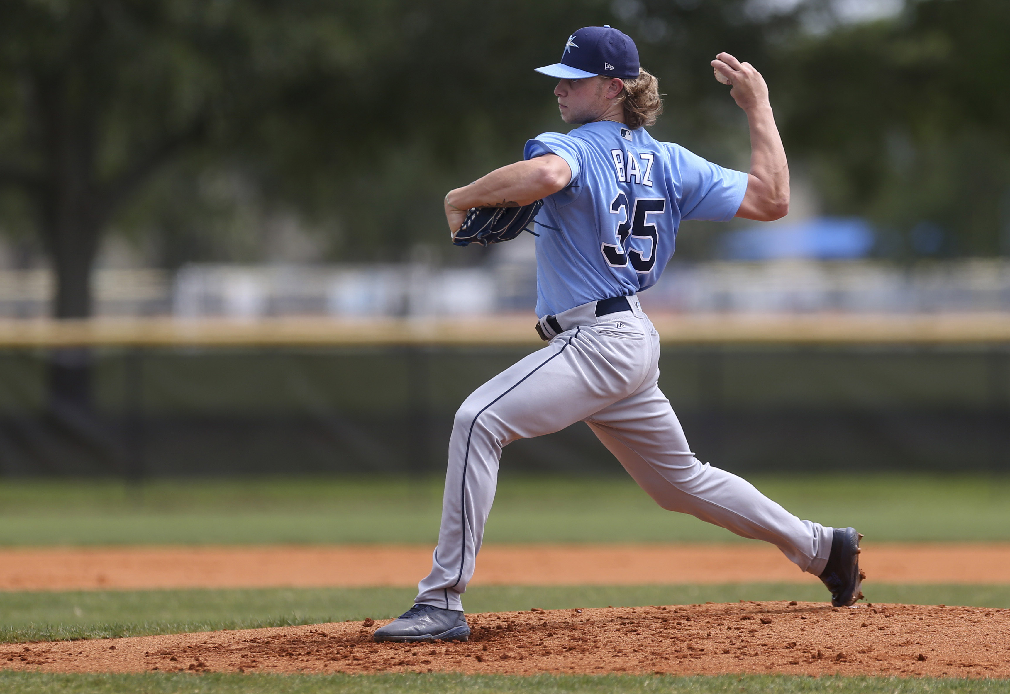 Tampa Bay Rays - Tyler Wall loads equipment bound for the Tampa Bay Rays  spring training home in Port Charlotte at Tropicana Field in St.  Petersburg, Fla. on Wednesday, Jan. 24, 2018. (