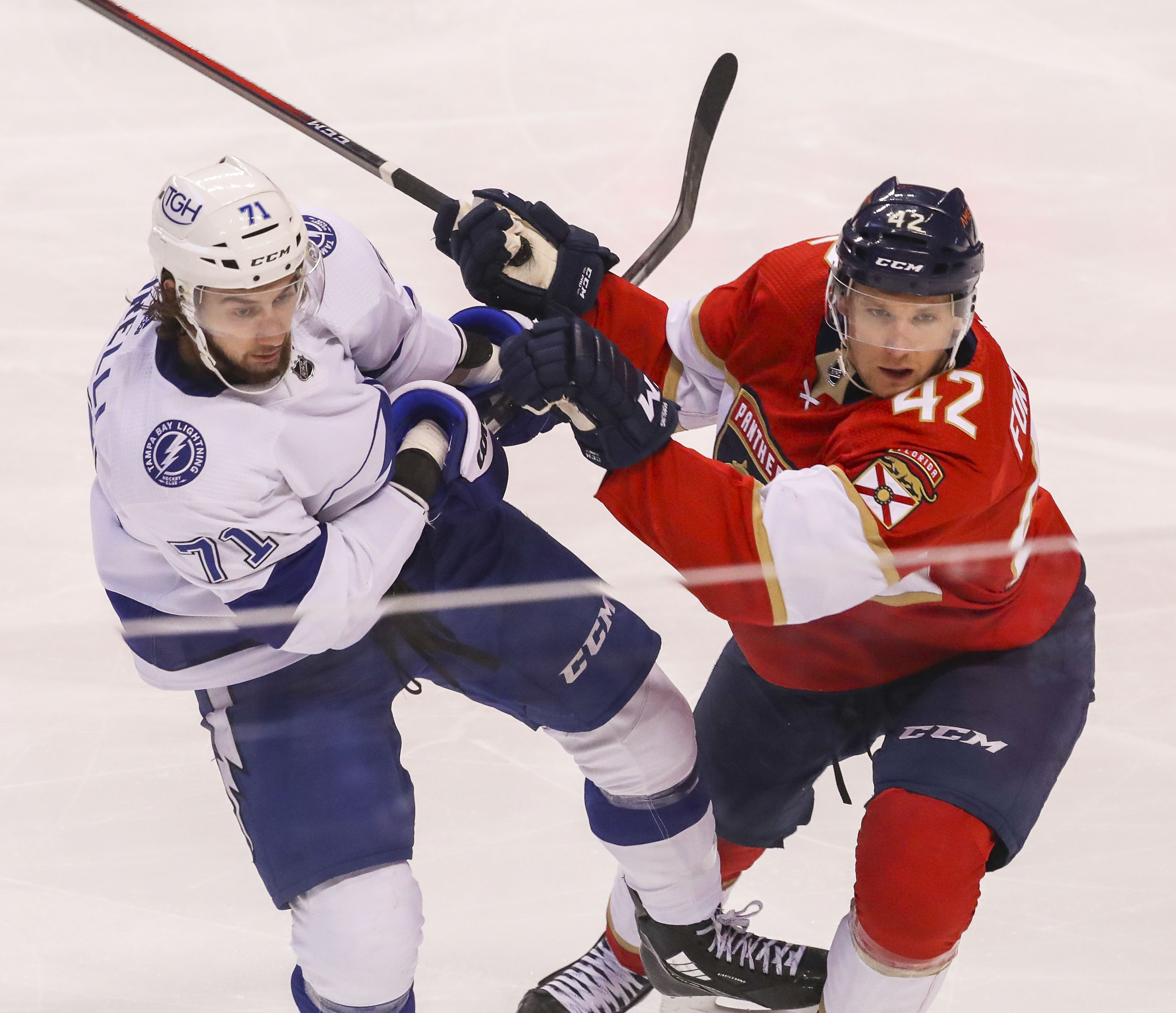 Florida Panthers' Radko Gudas leaves Stanley Cup Game 2 injured - Daily  Faceoff