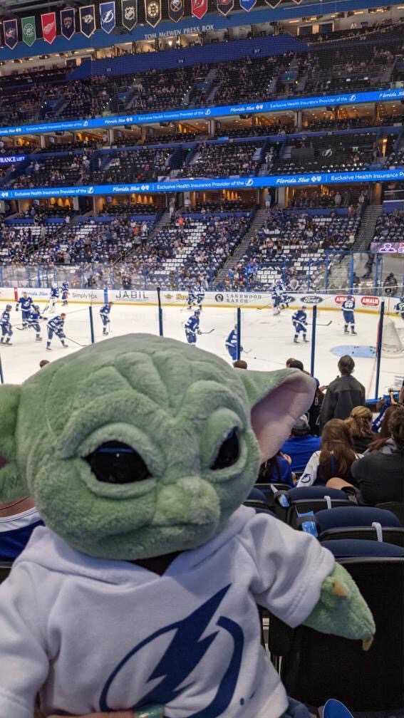 Baby Yoda Sat in The Stanley Cup 