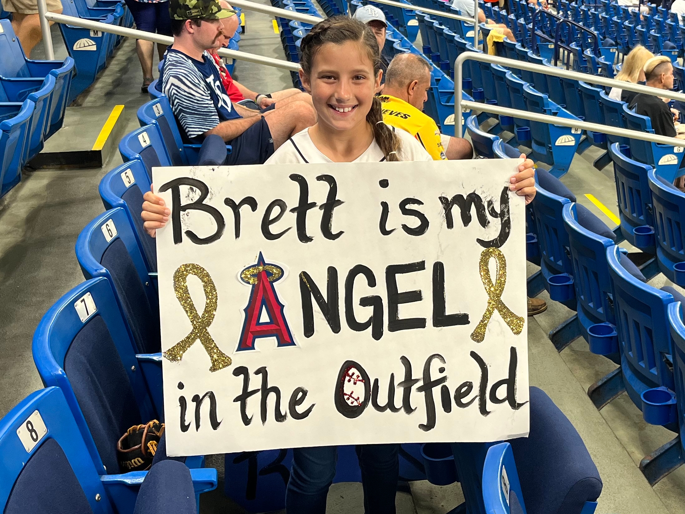 Brett Phillips Blasts Home Run for Favorite Fan Battling Cancer - Stadium