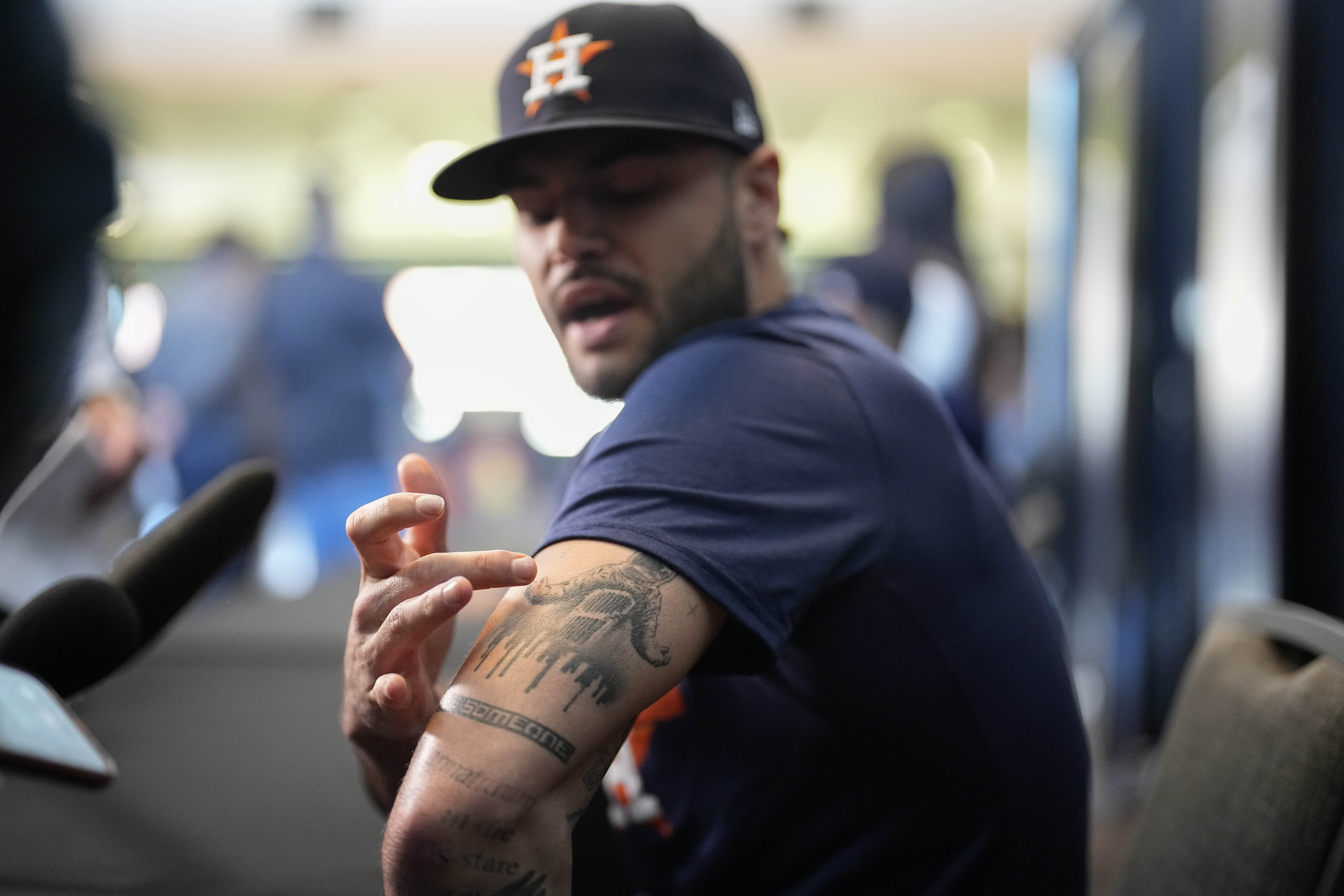 2019 World Series Houston Astros fan tattoos Jose Altuves name on chest  after walkoff HR  ABC13 Houston