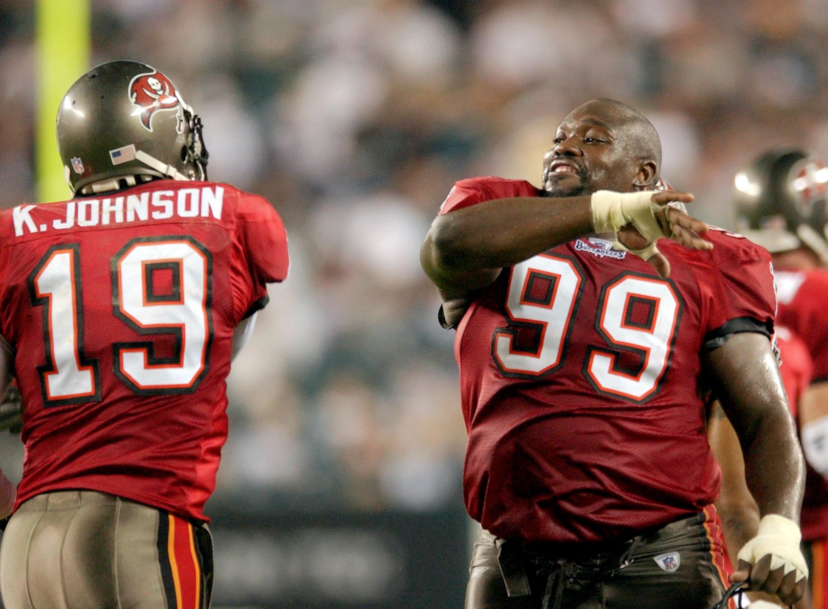 90's Warren Sapp Tampa Bay Buccaneers Champion NFL Jersey Size 40