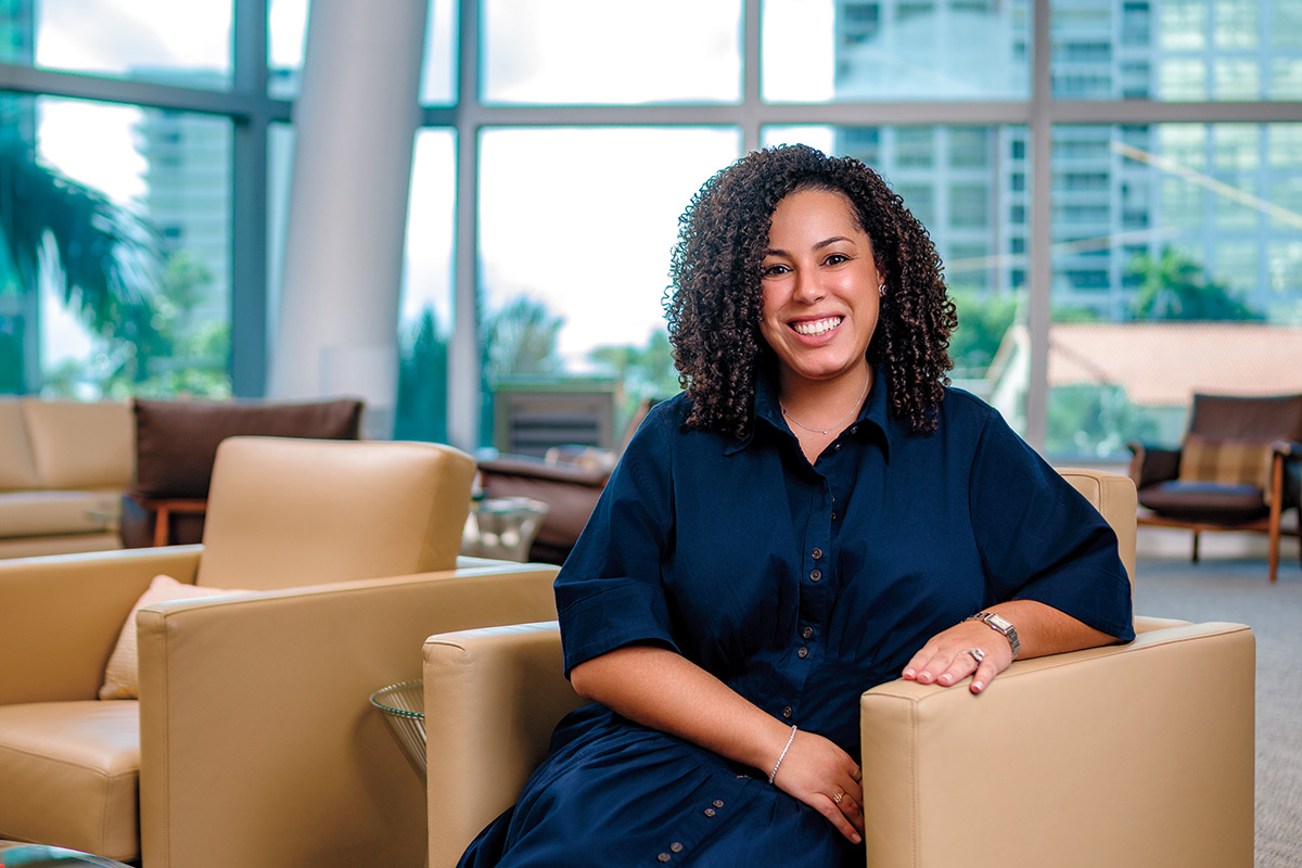 Yale-trained and Wall Street-tested, Diandra Weaver is home again in Miami heading up investments and advice for J.P. Morgan Private Bank.