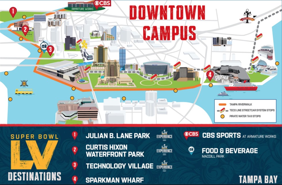 Super Bowl Fan Experience to center around Tampa Riverwalk