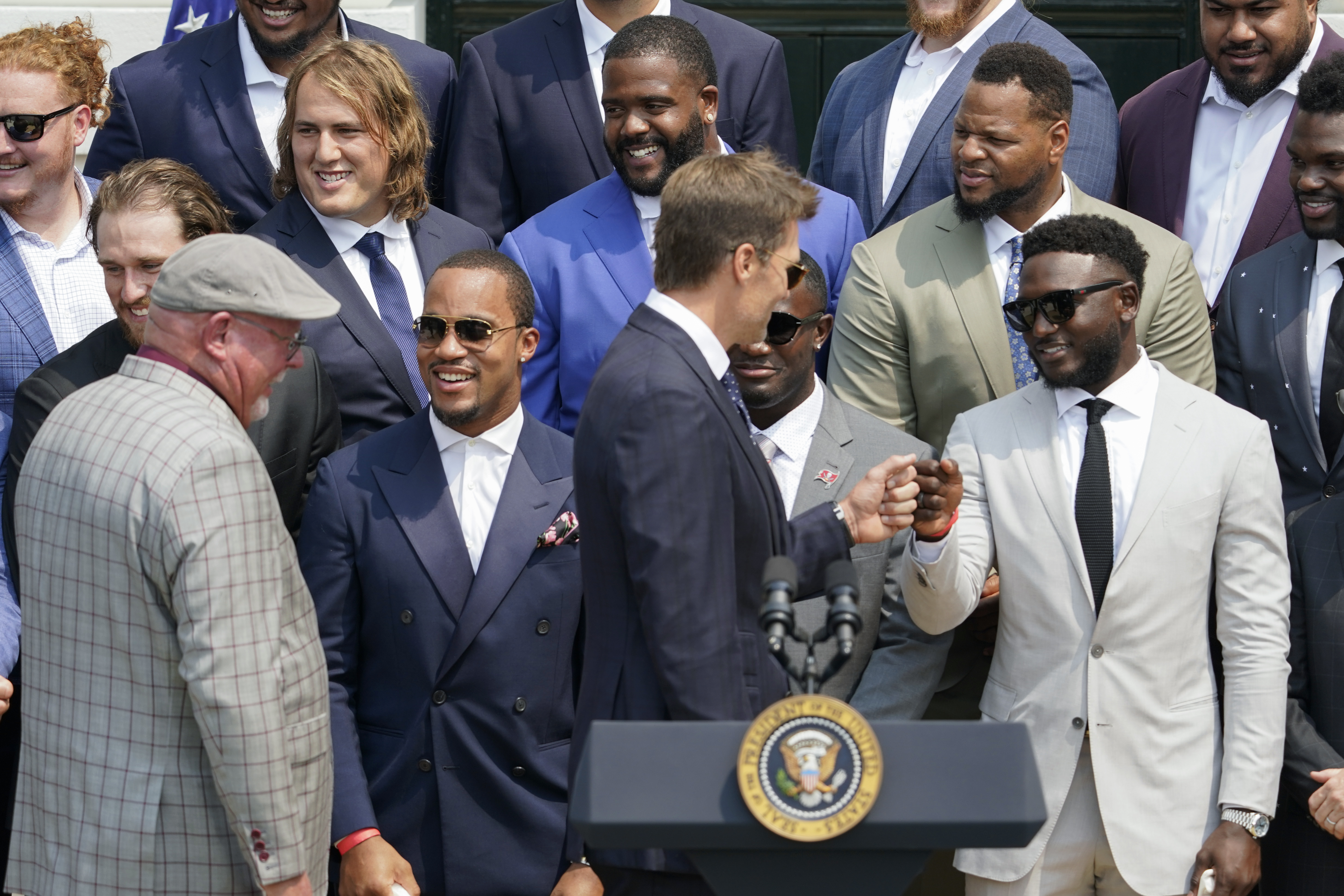 Tom Brady in attendance as champion Bucs visit White House