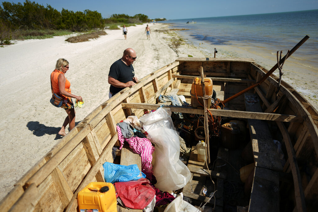 When you look at those derelict boats, think of those migrants