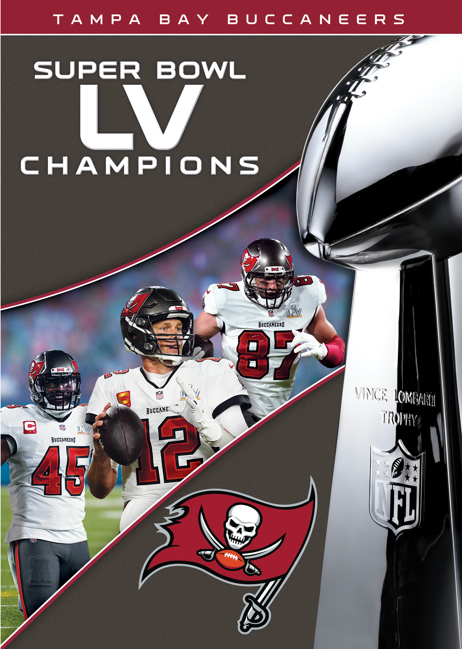 Super Bowl LV 55 Official Size Tampa Bay Buccaneers Championship Football  in Box