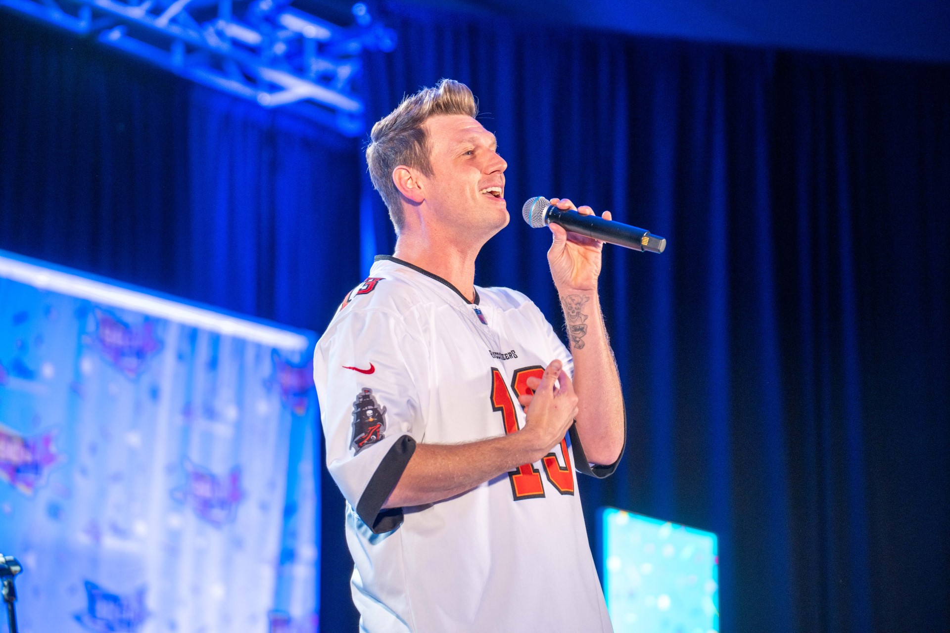 Nick Carter performs at the 90s Con after party on Sept. 16, 2023 in Tampa, FL.
