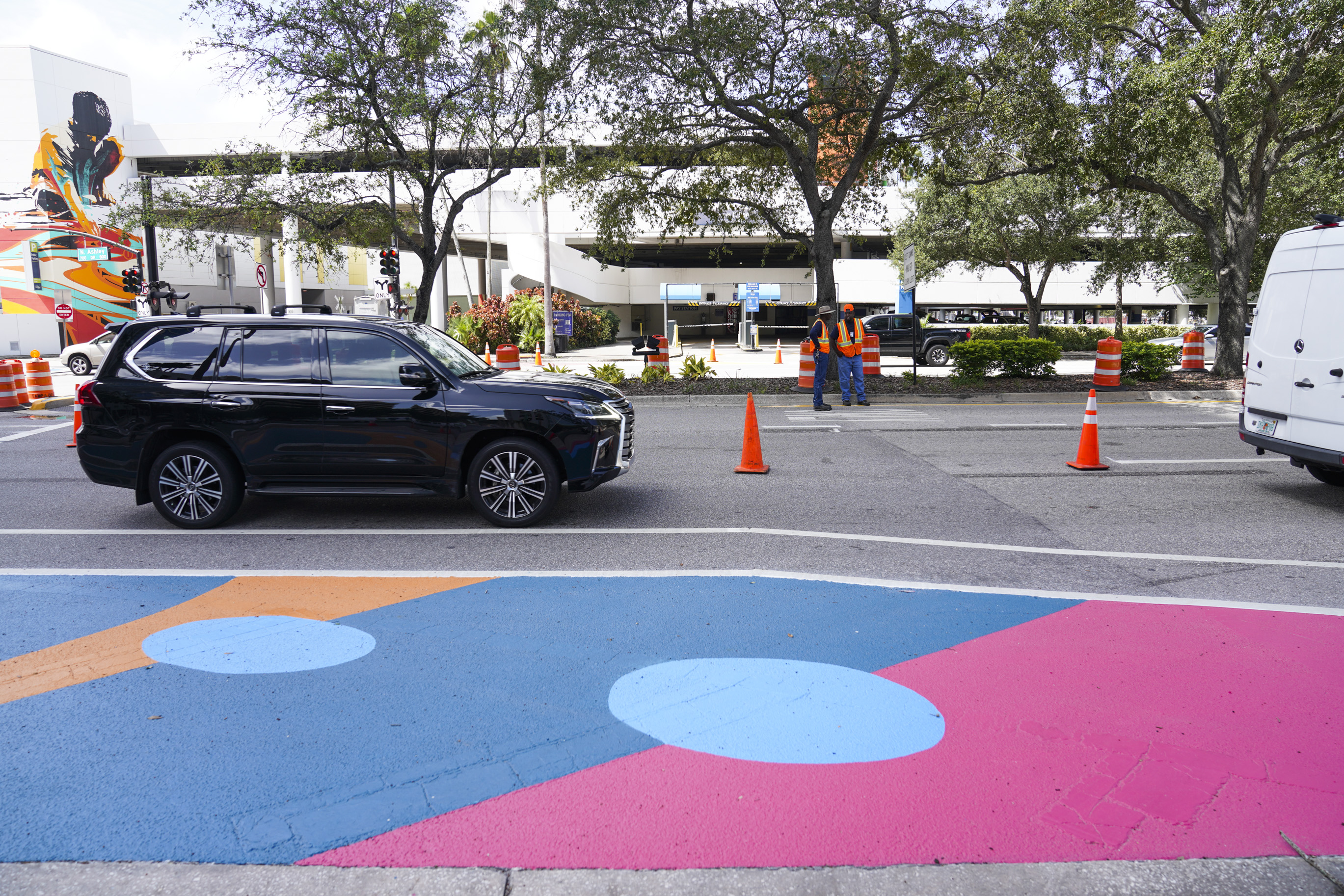 Colorful New Mural In Downtown Tampa Aims To Protect Pedestrians
