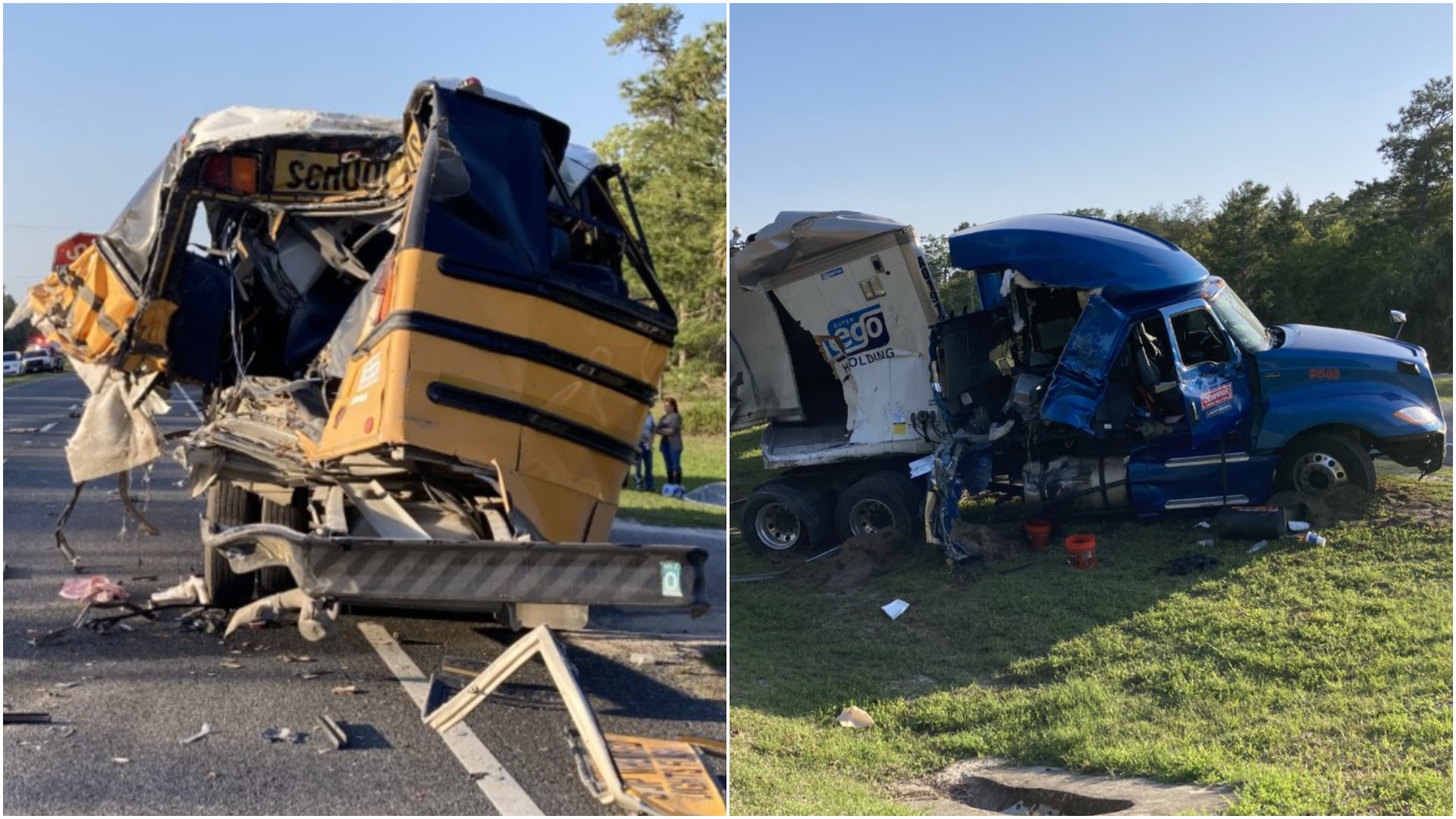 1920px x 1080px - 5 kids hurt after Hillsborough trucker crashes into stopped school bus